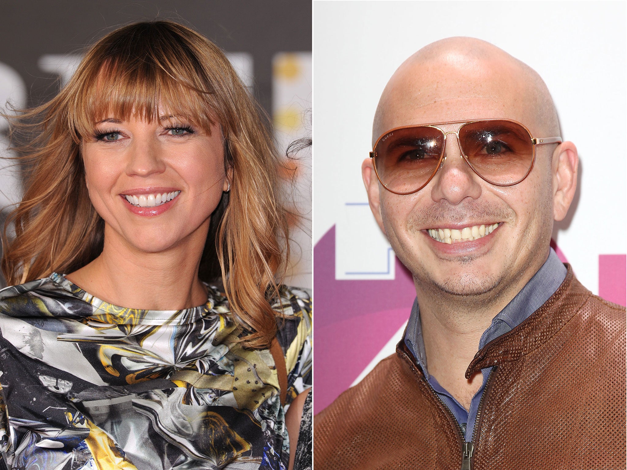 DJ Sara Cox, left, said of Pitbull: "(He) makes my soul weep with the way he sings about women. I couldn’t bear playing that"