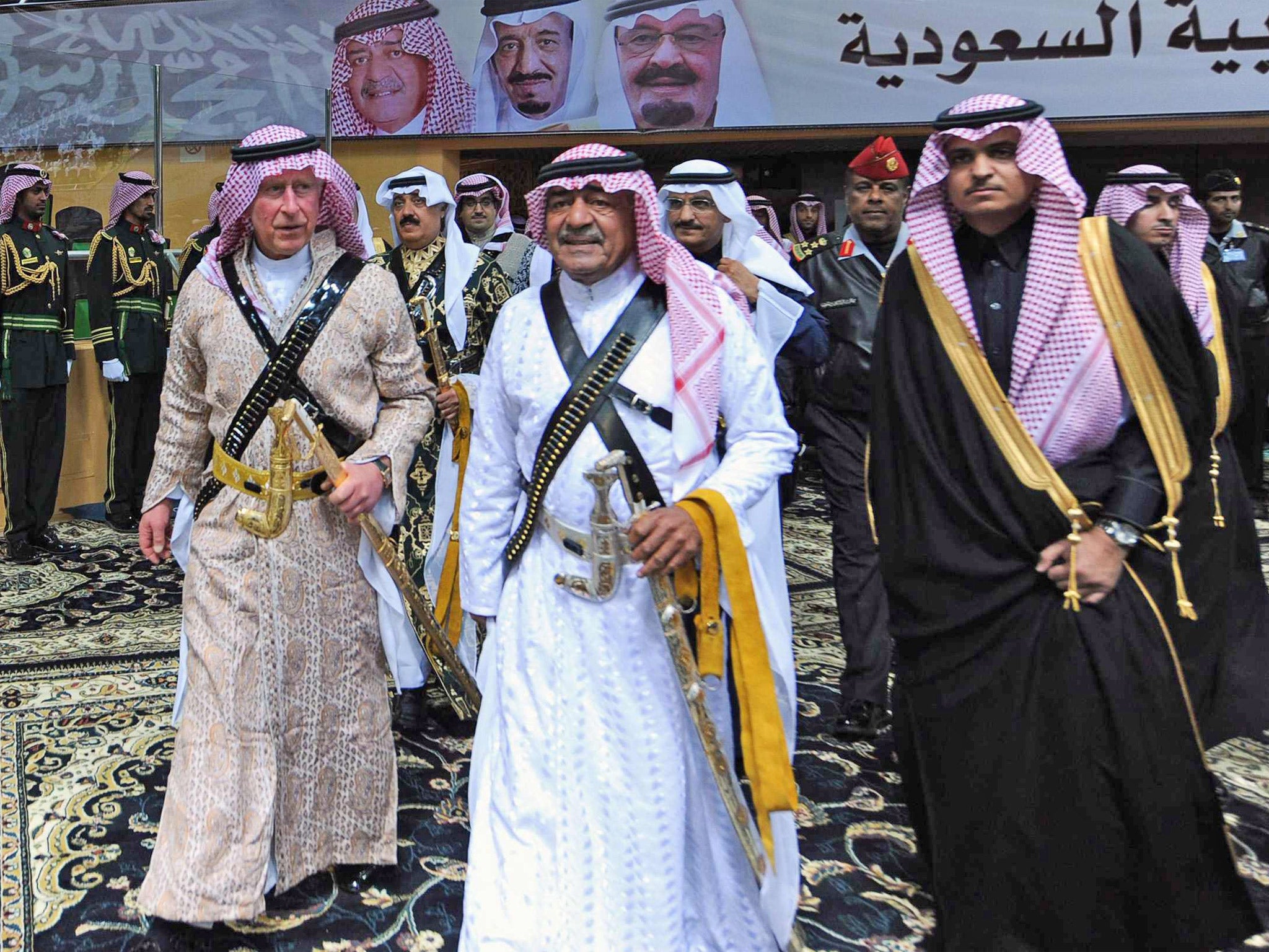 Muqrin (centre), King Abdullah’s youngest brother, was made ‘deputy crown prince’, a newly invented title