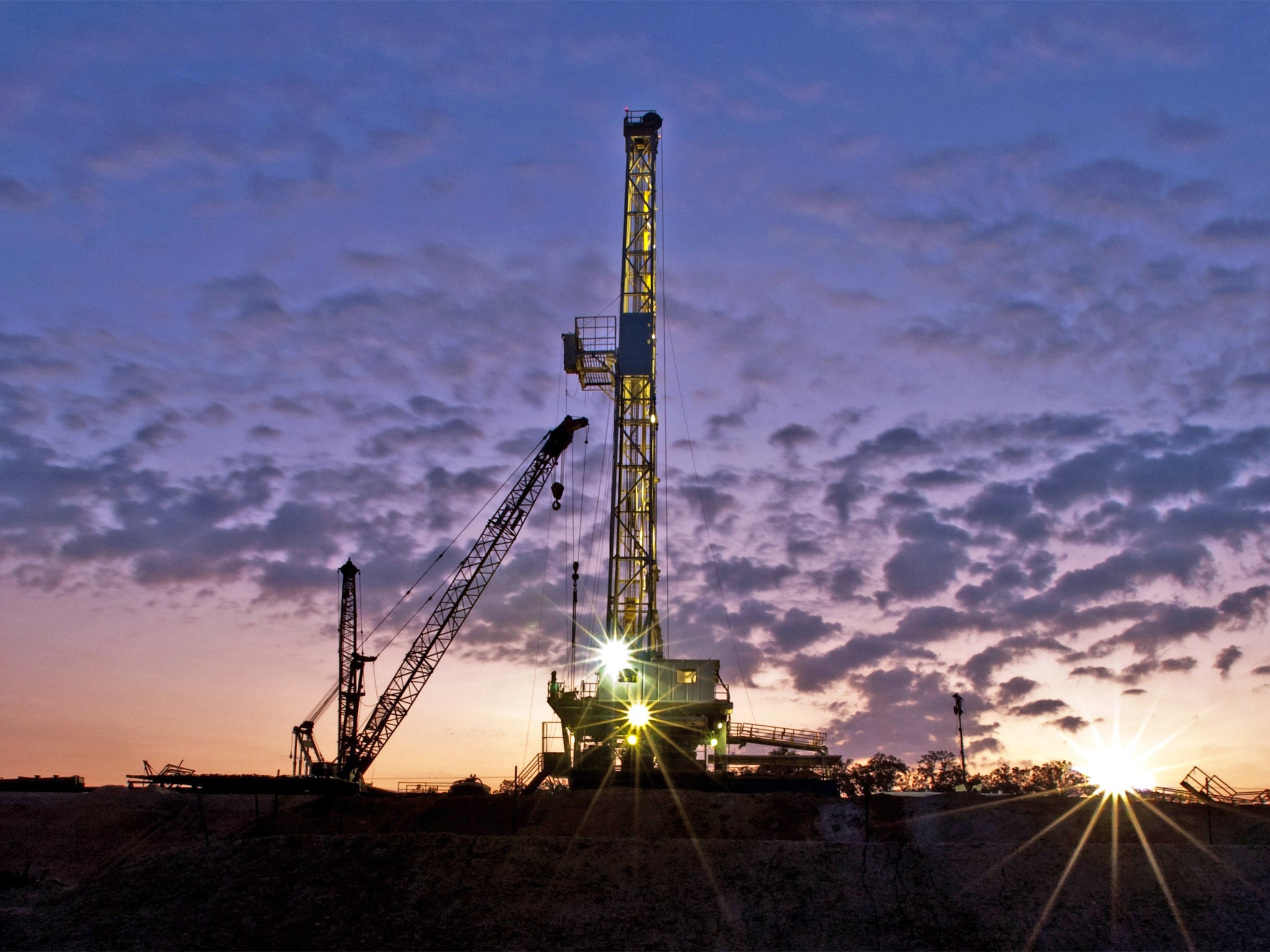 Fracking in south Texas: natural gas output in the US has set new highs over the past seven years