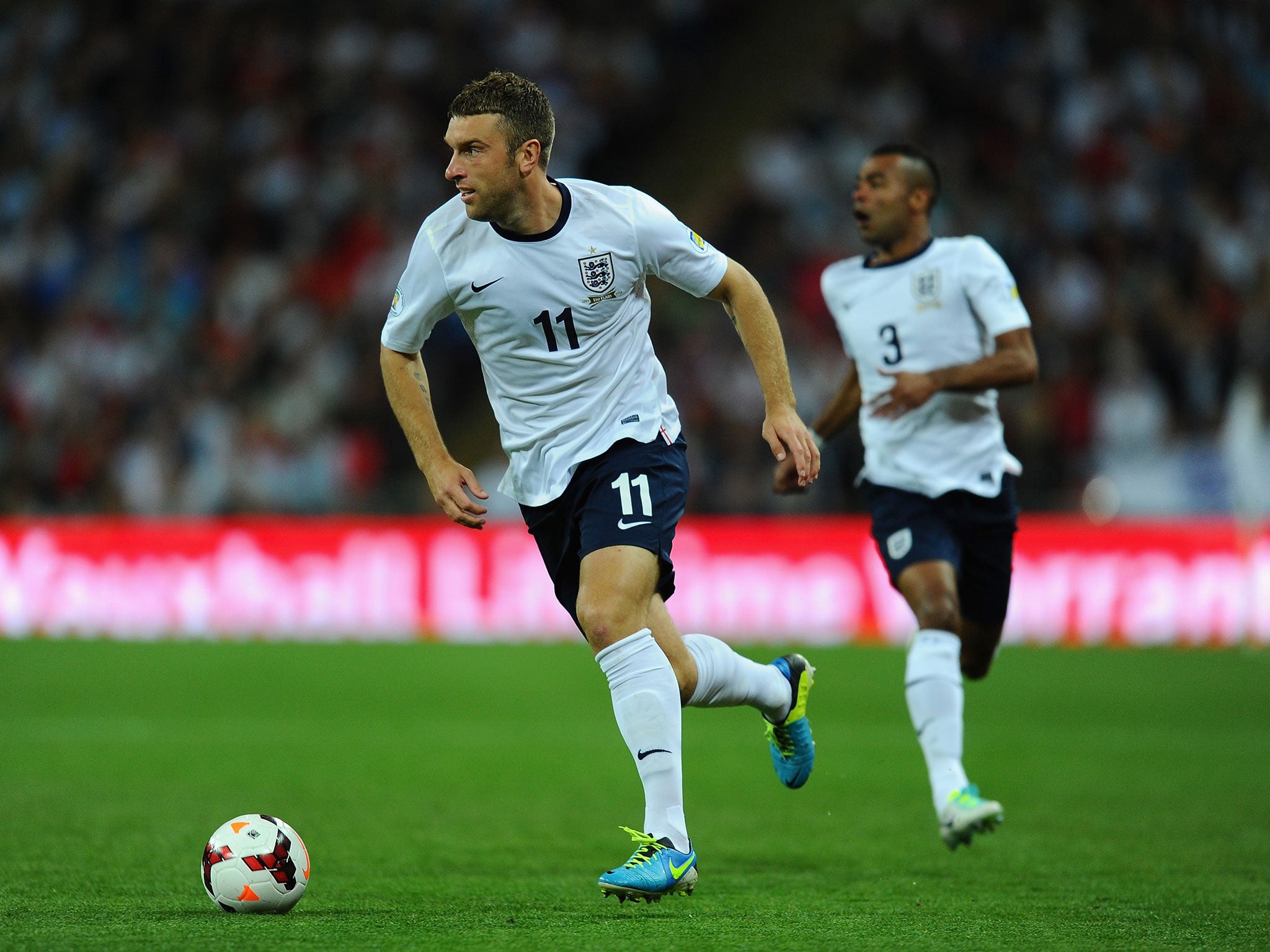 England striker Rickie Lambert