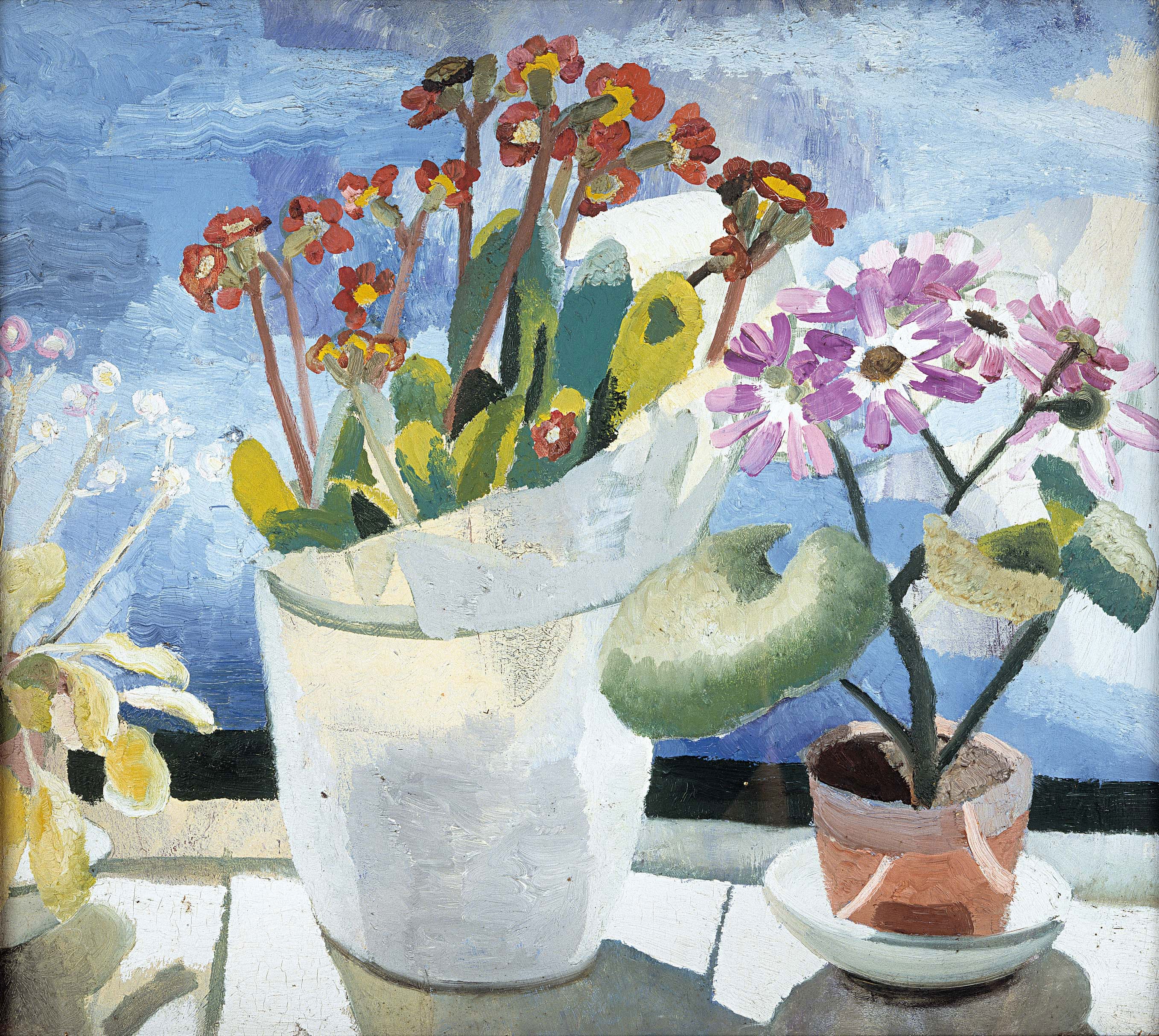 Polyanthus and Cyneraria (1921) by Winifred Nicholson