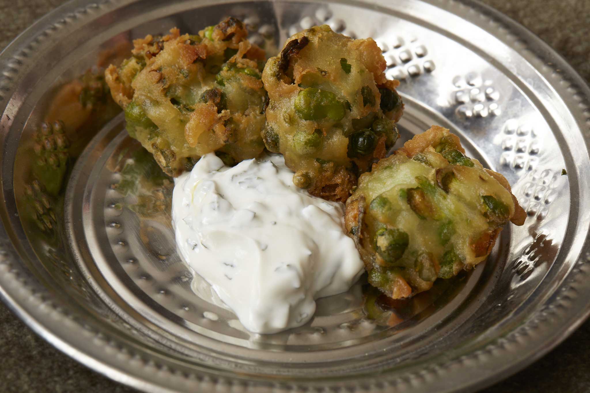 Full of flavour: Spiced spring vegetable fritters