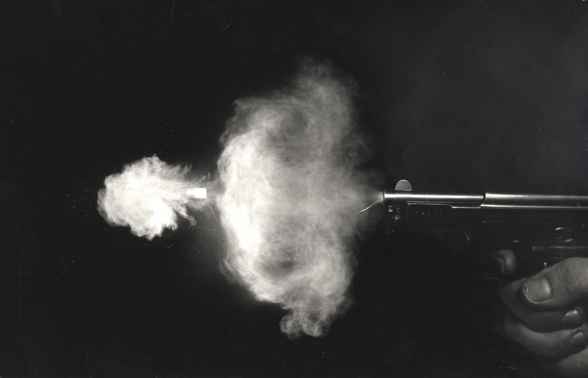 Gun and bullet, 1938