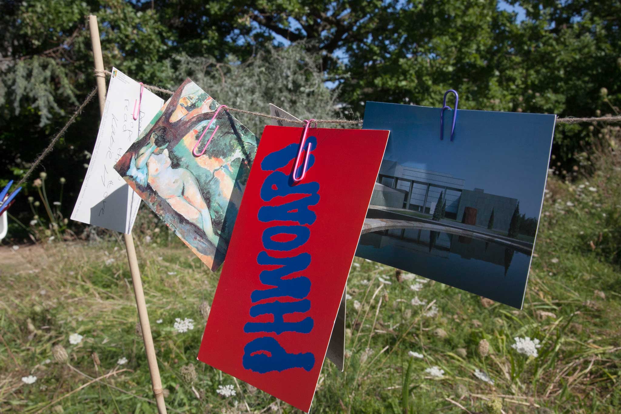 Drop me a line: at the Wise Words Festival in Canterbury last year, visitors could select a postcard to write a message on, then leave it to be picked up by a stranger