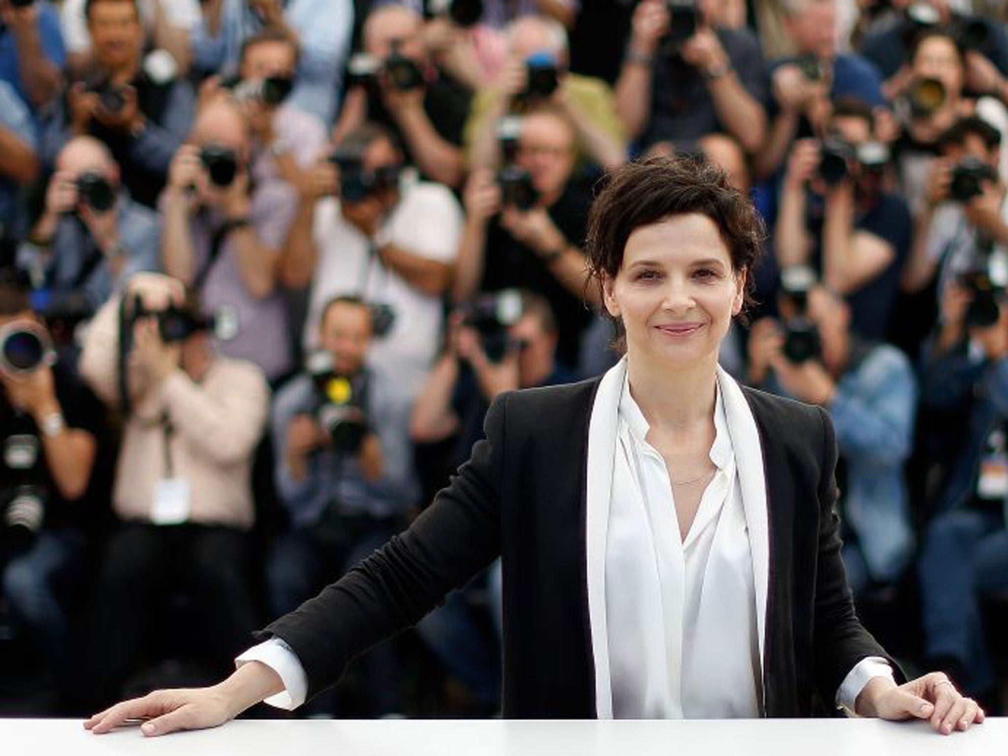 Actress Juliette Binoche in Cannes last month