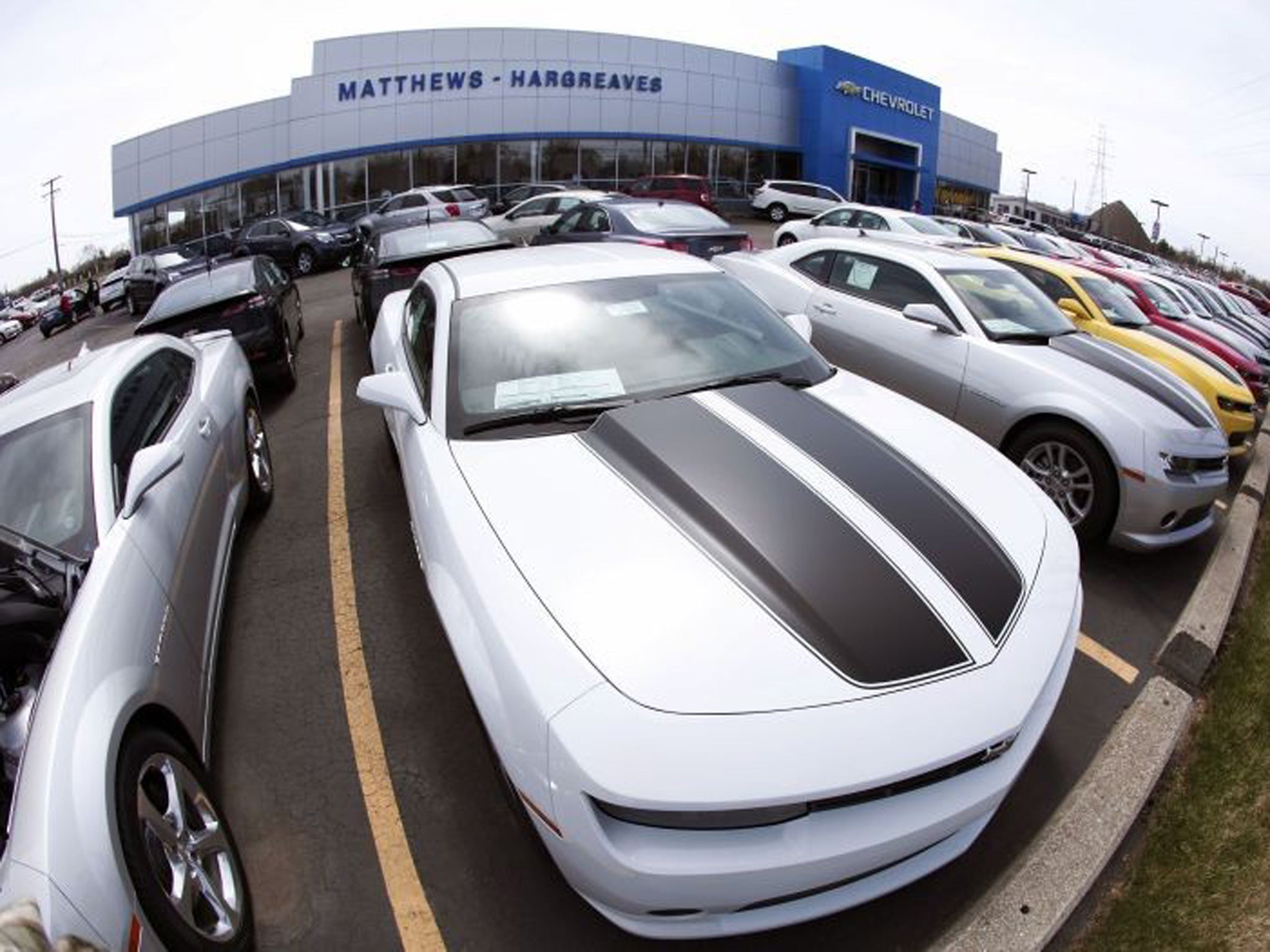 A General Motors Chevrolet dealership in Royal Oak, Michigan