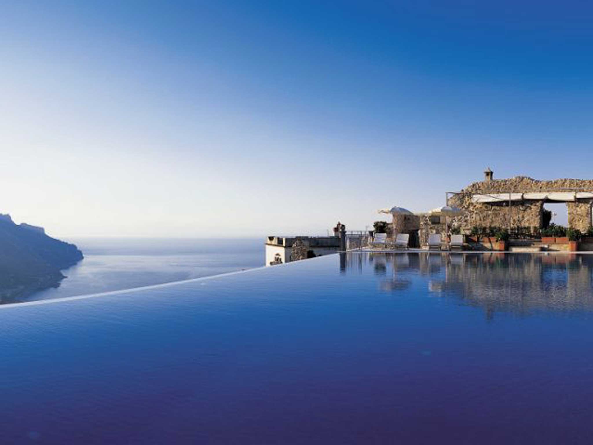 The pool at the Caruso