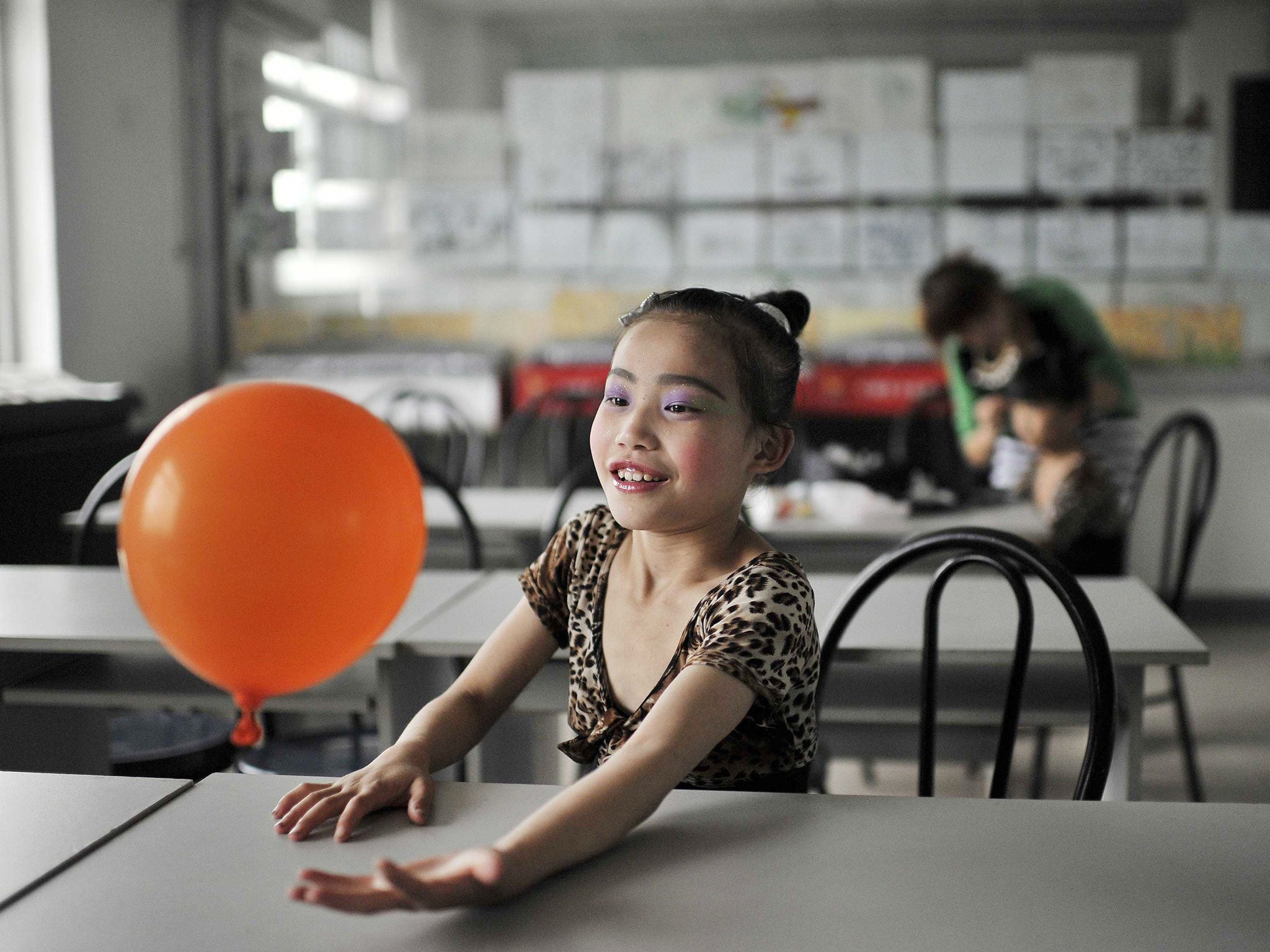 A HIV-positive girl in China at an orphanage run by the Fuyang AIDS Orphan Salvation Association