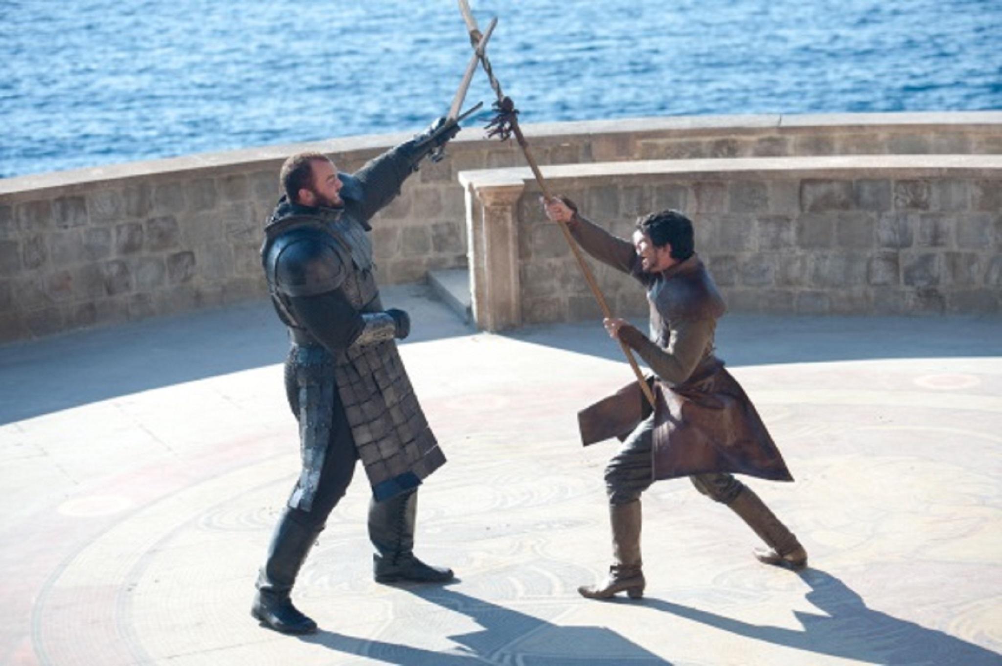 The Mountain and the Red Viper do battle to determine the outcome of Tyrion's trial