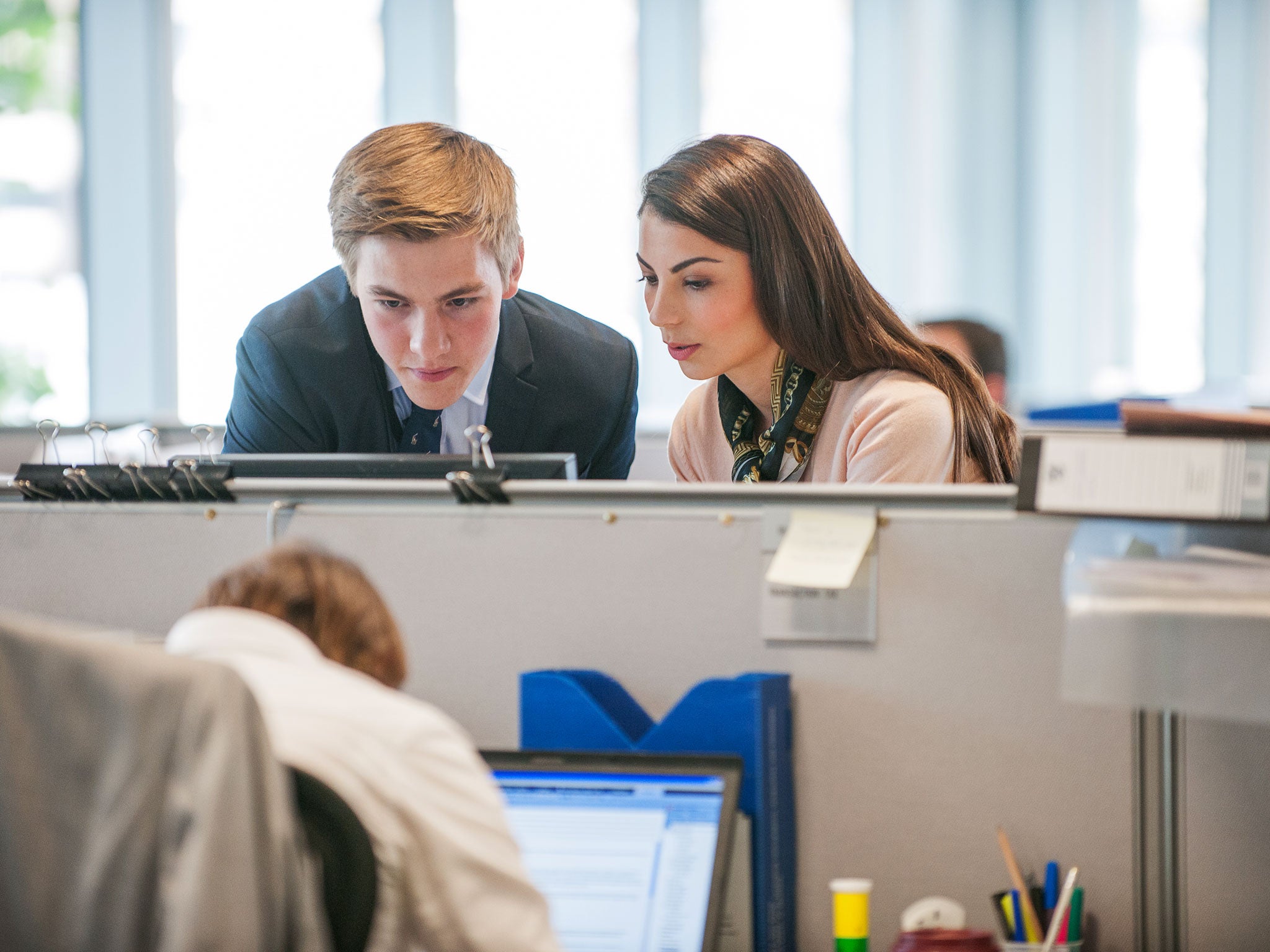 Companies provide help, support and sympathetic ears for new recruits in the shape of mentors and managers