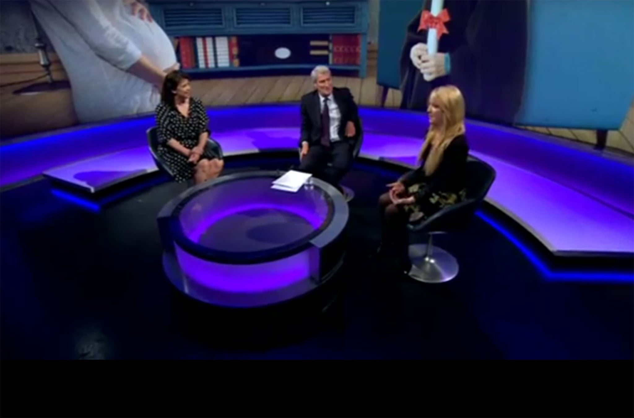 Kirstie Allsopp, Jeremy Paxman and Holly Paxter on Newnight