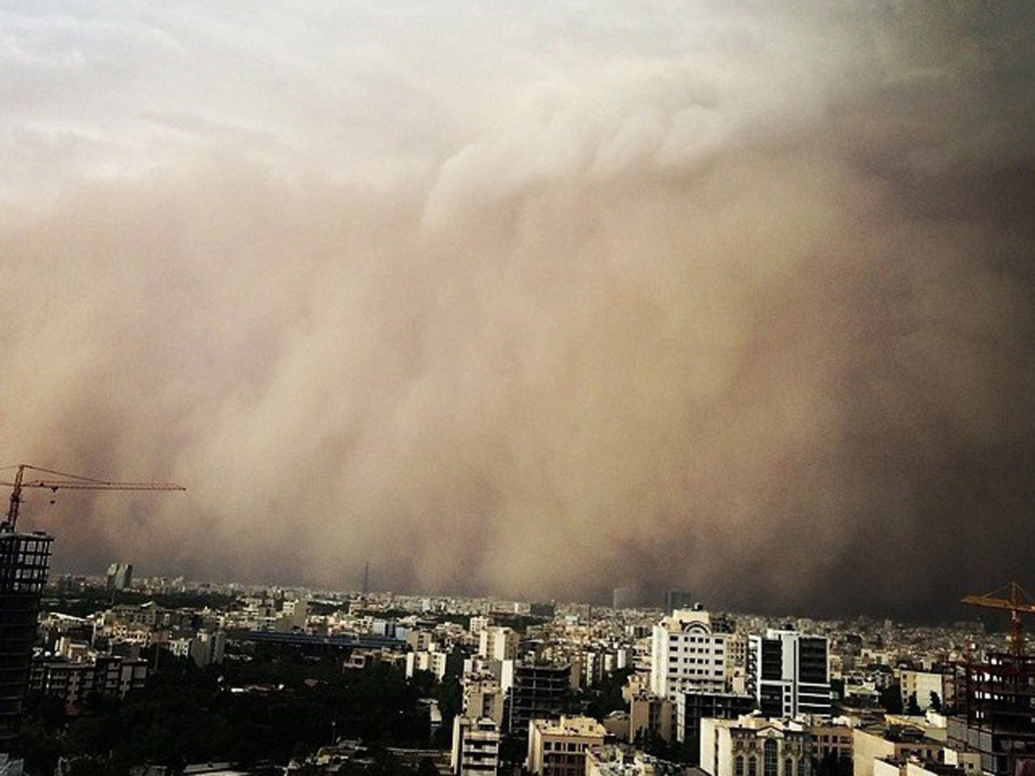 Forecasters warned Tehranis to stay indoors, just before the ISNA news agency confirmed that fatalities had been caused by falling trees