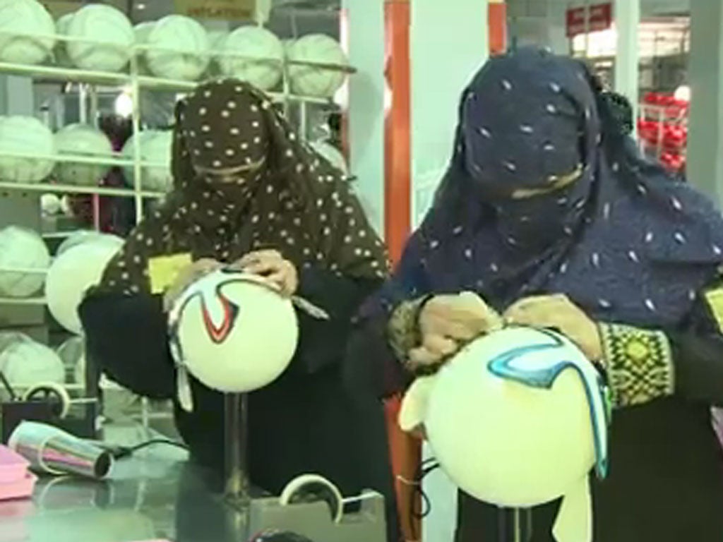 Brazil's World cUp ball is made in Pakistan