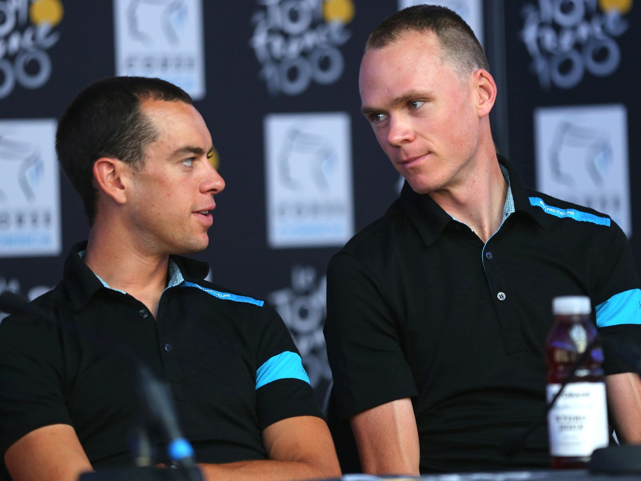 Richie Porte, left, is likely to be Chris Froome's No 2 for the Tour de France (Getty)