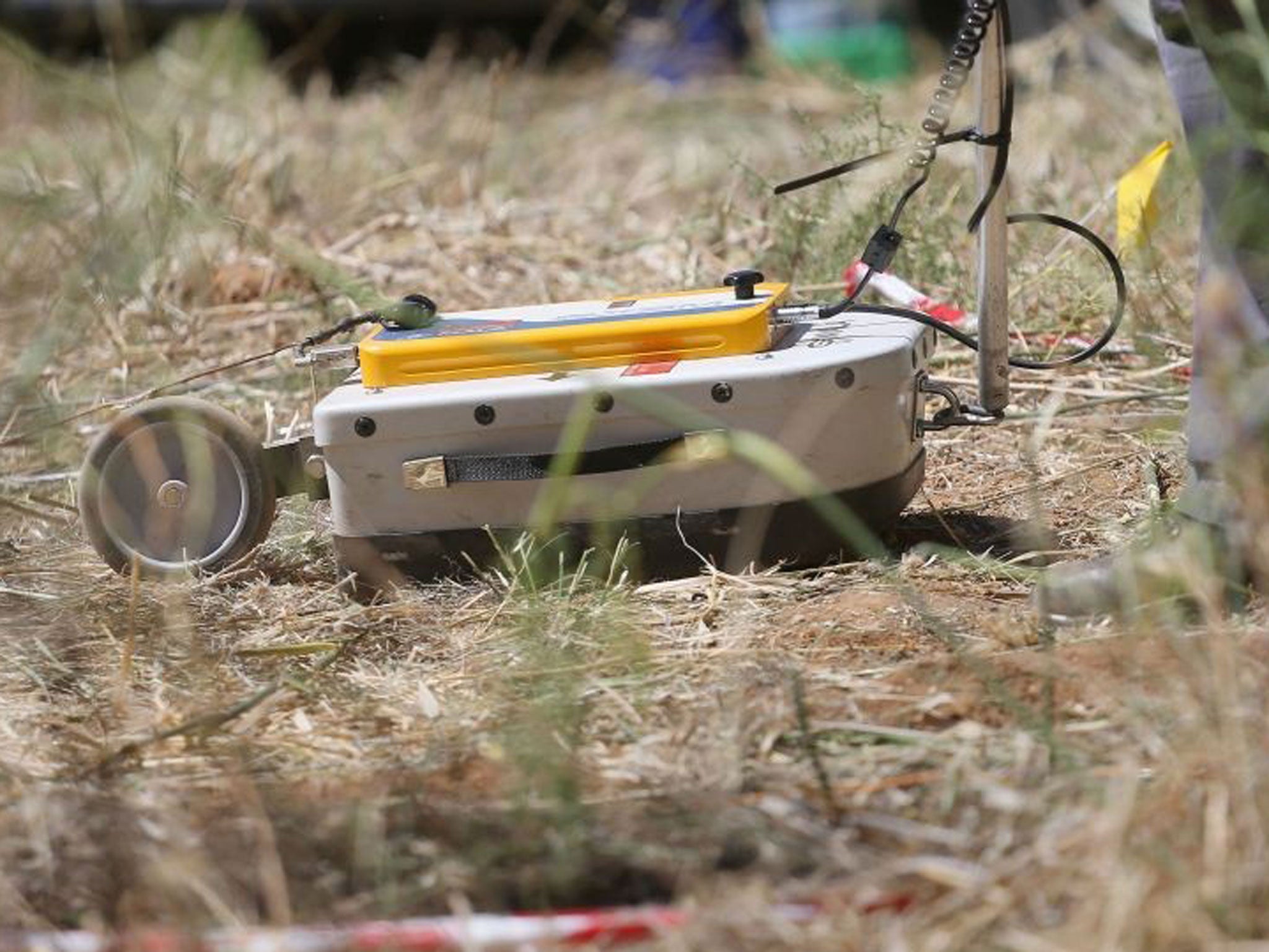 The radar equipment that has been brought in to help the search