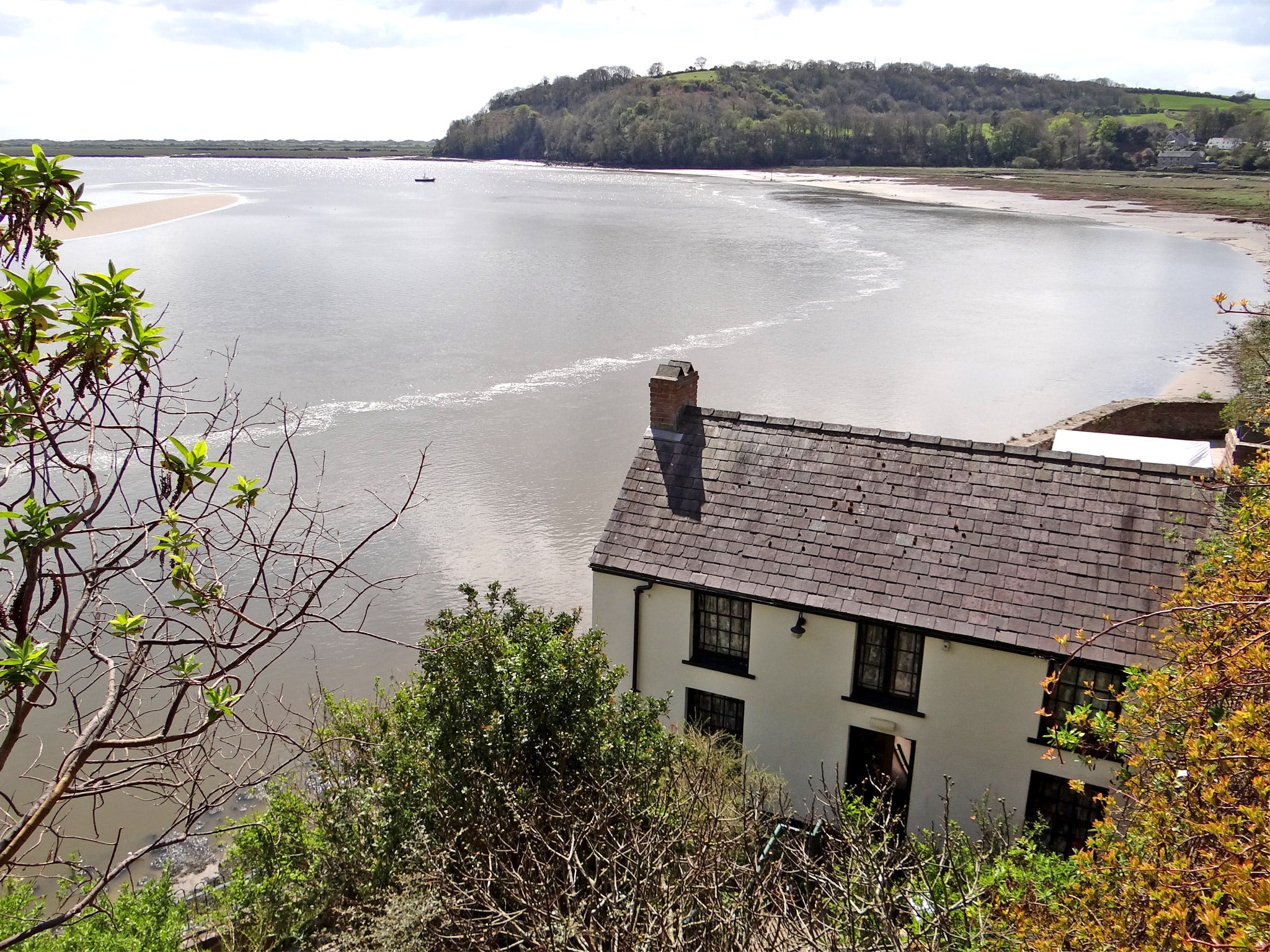 Dylan Thomas’s Boathouse at Mwche farm, Llansteffan