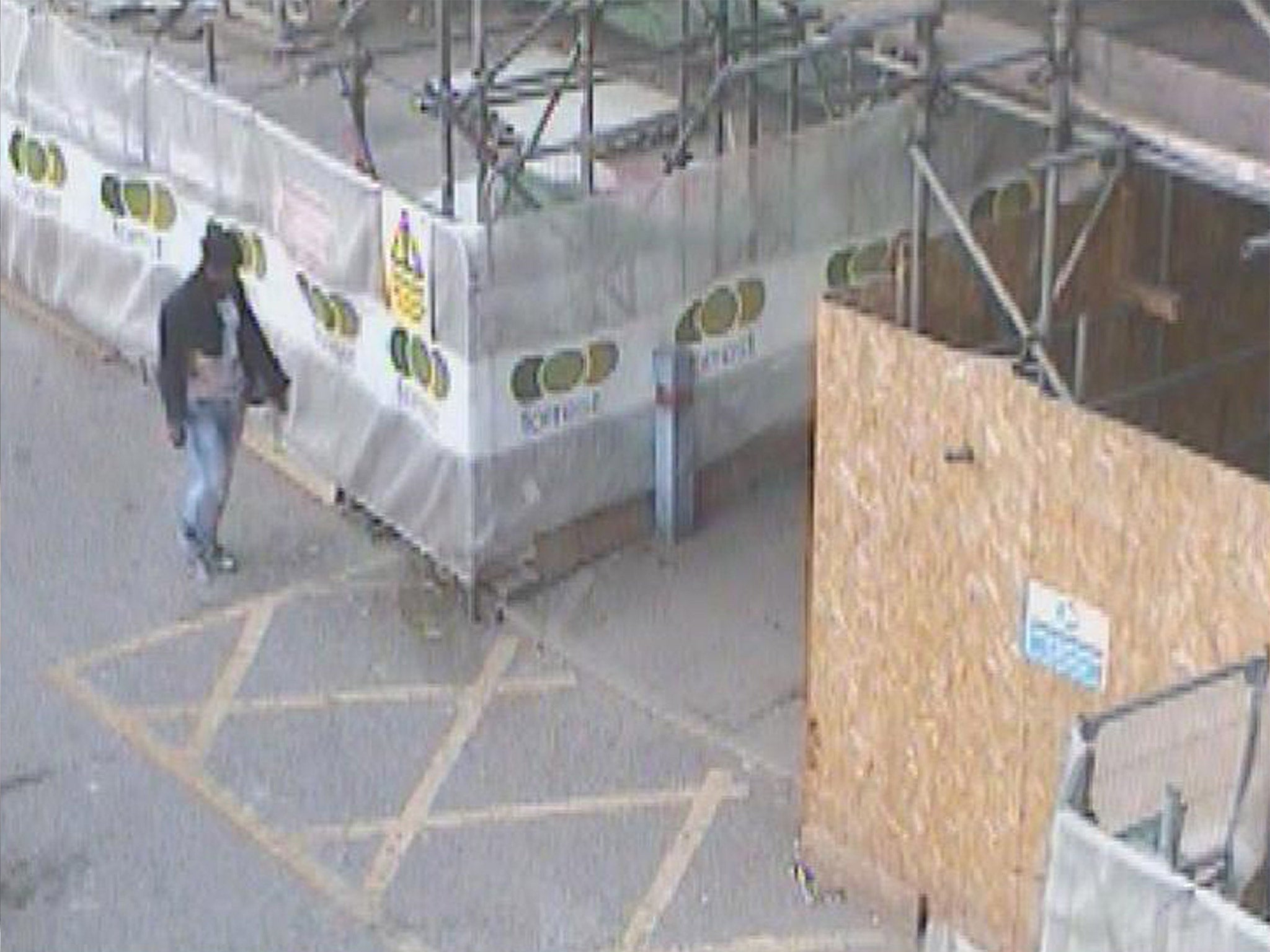 CCTV image of Ahmed Al-Khatib in the clothing of his wife Rania Alayed, which he wore to convince her family and friends she was alive