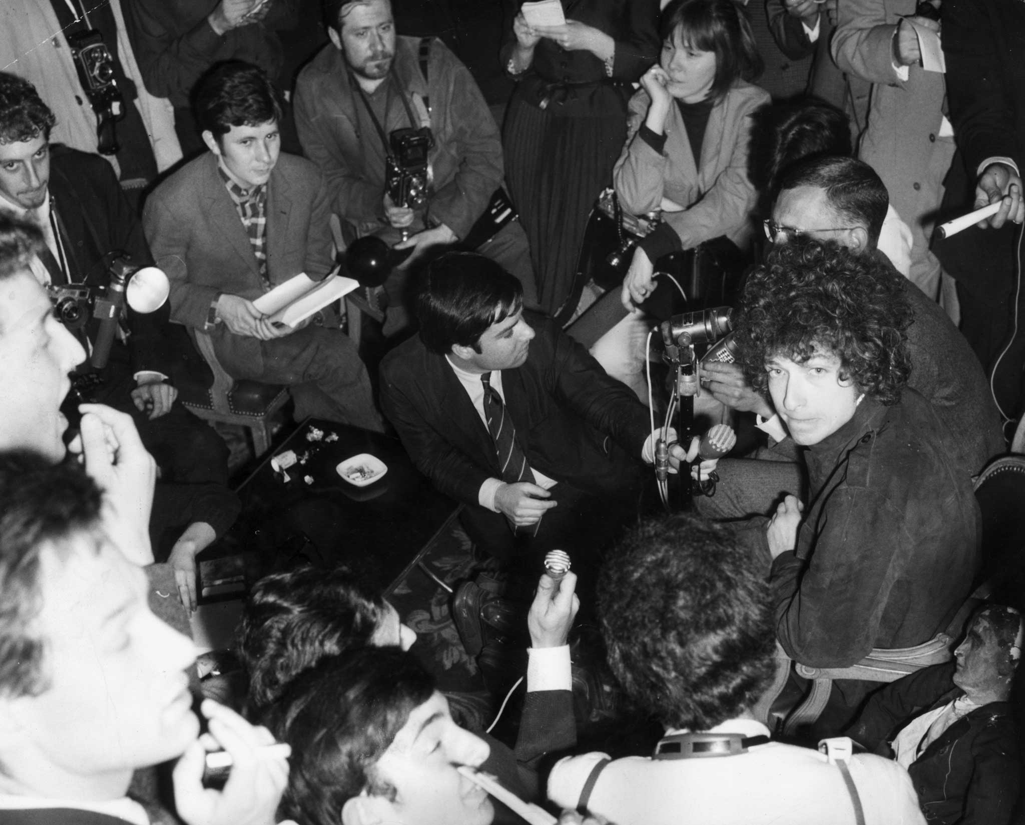 Desire: the appetite is insatiable for material about Bob Dylan, seen here at the Hotel George V in Paris in 1966