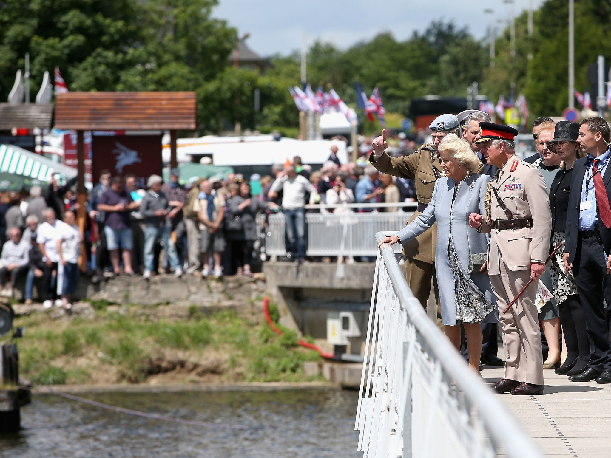 The parachute jump will be watched by the Prince of Wales and the Duchess of Cornwall