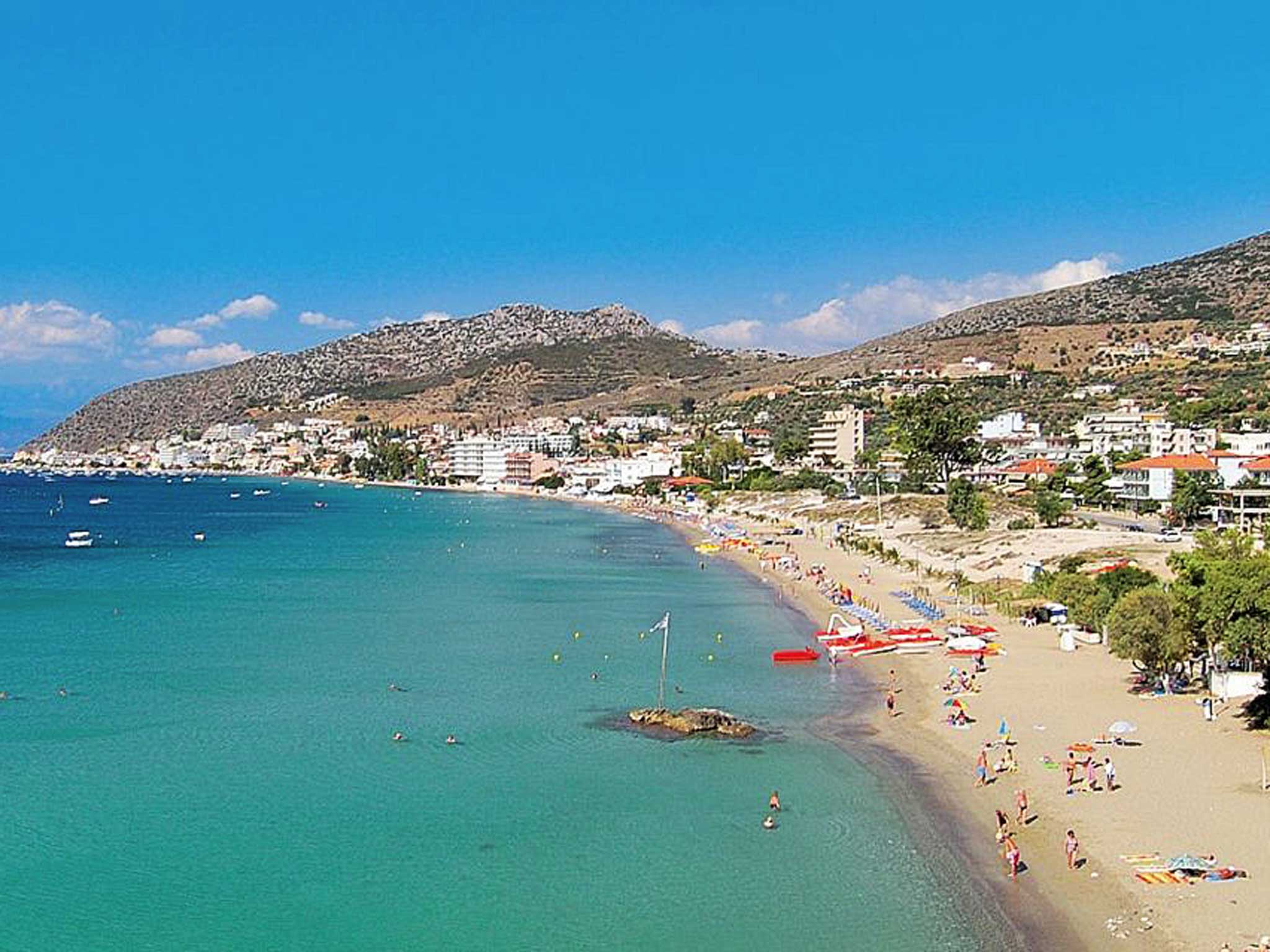 Make a splash: the beach at Tolon in Greece