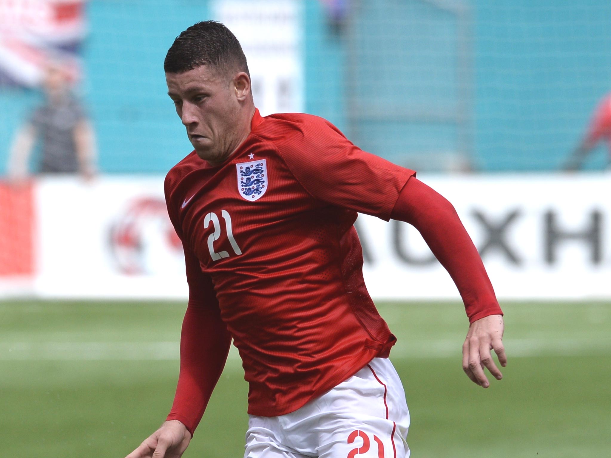 Ross Barkley in action against Ecuador