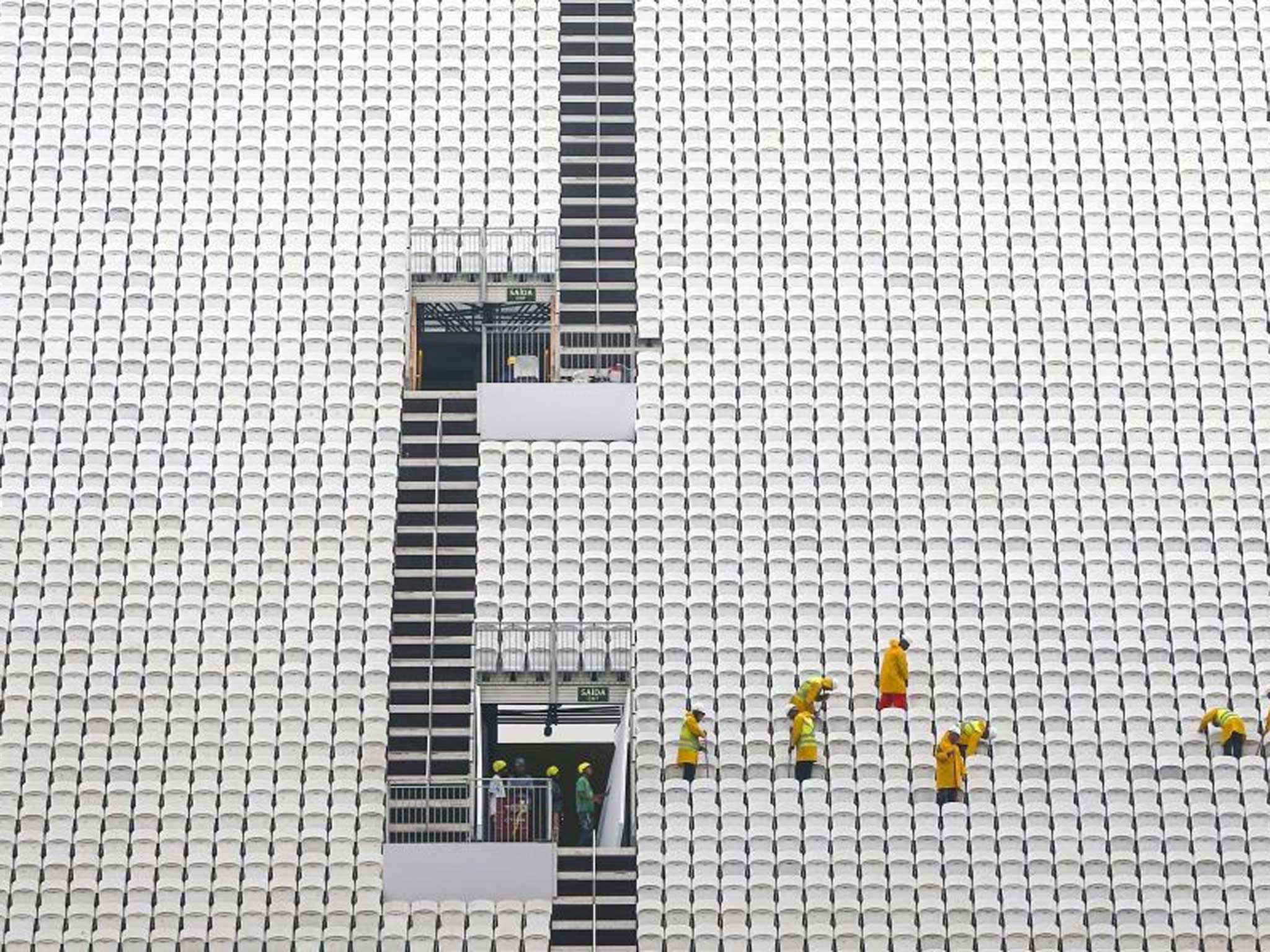 Arena de Sao Paulo’s unfinished stadium