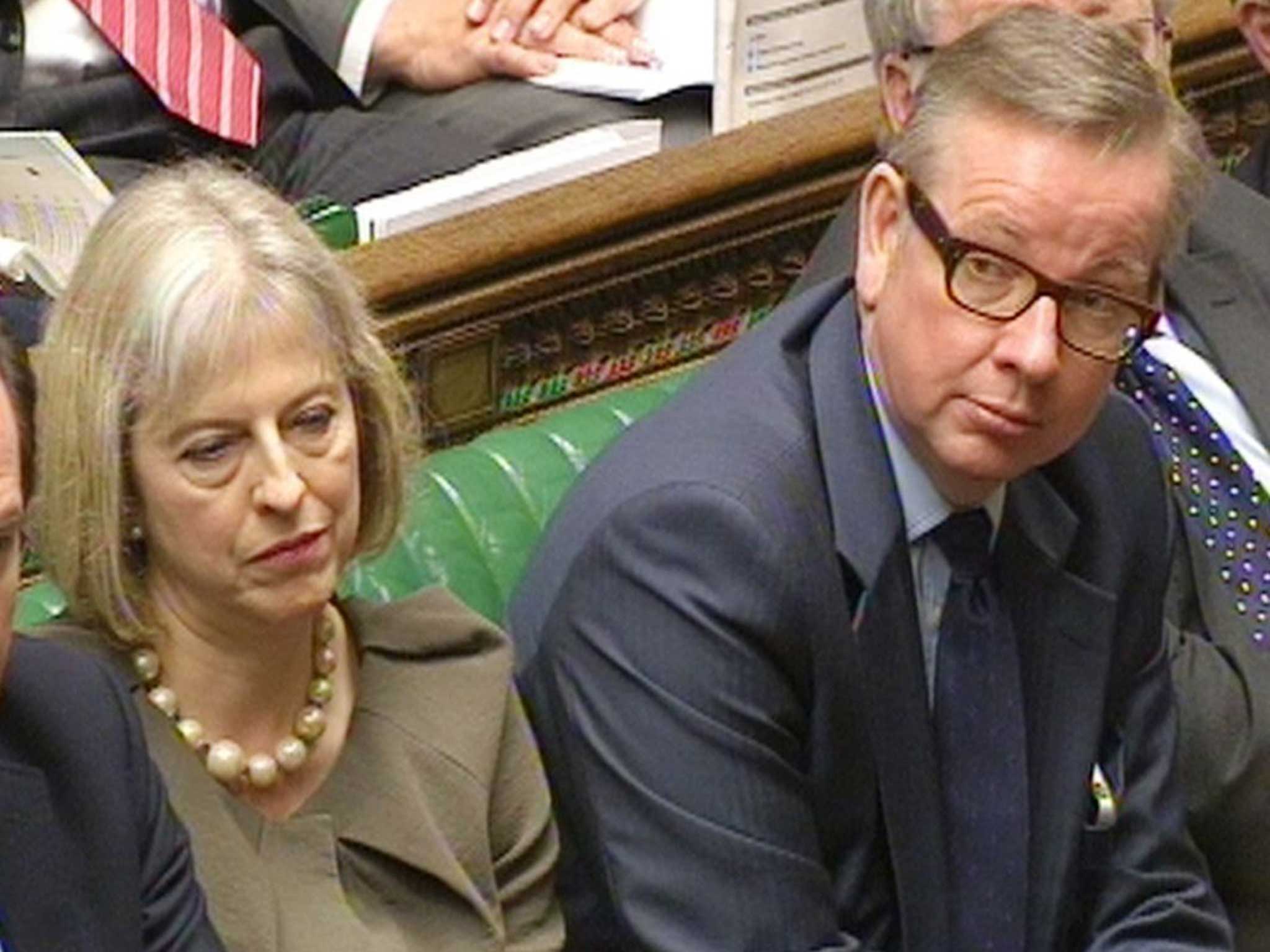 David Cameron is angry over the public row between Theresa May and Michael Gove