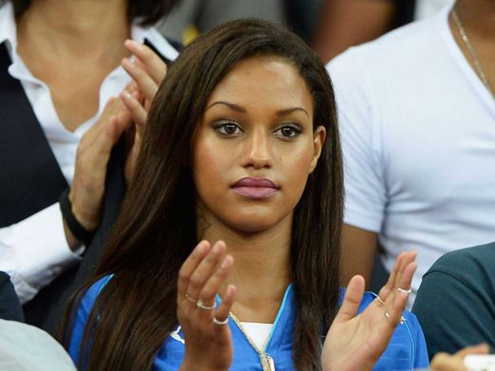 Ballotelli's current girlfriend, Fanny Neguesha