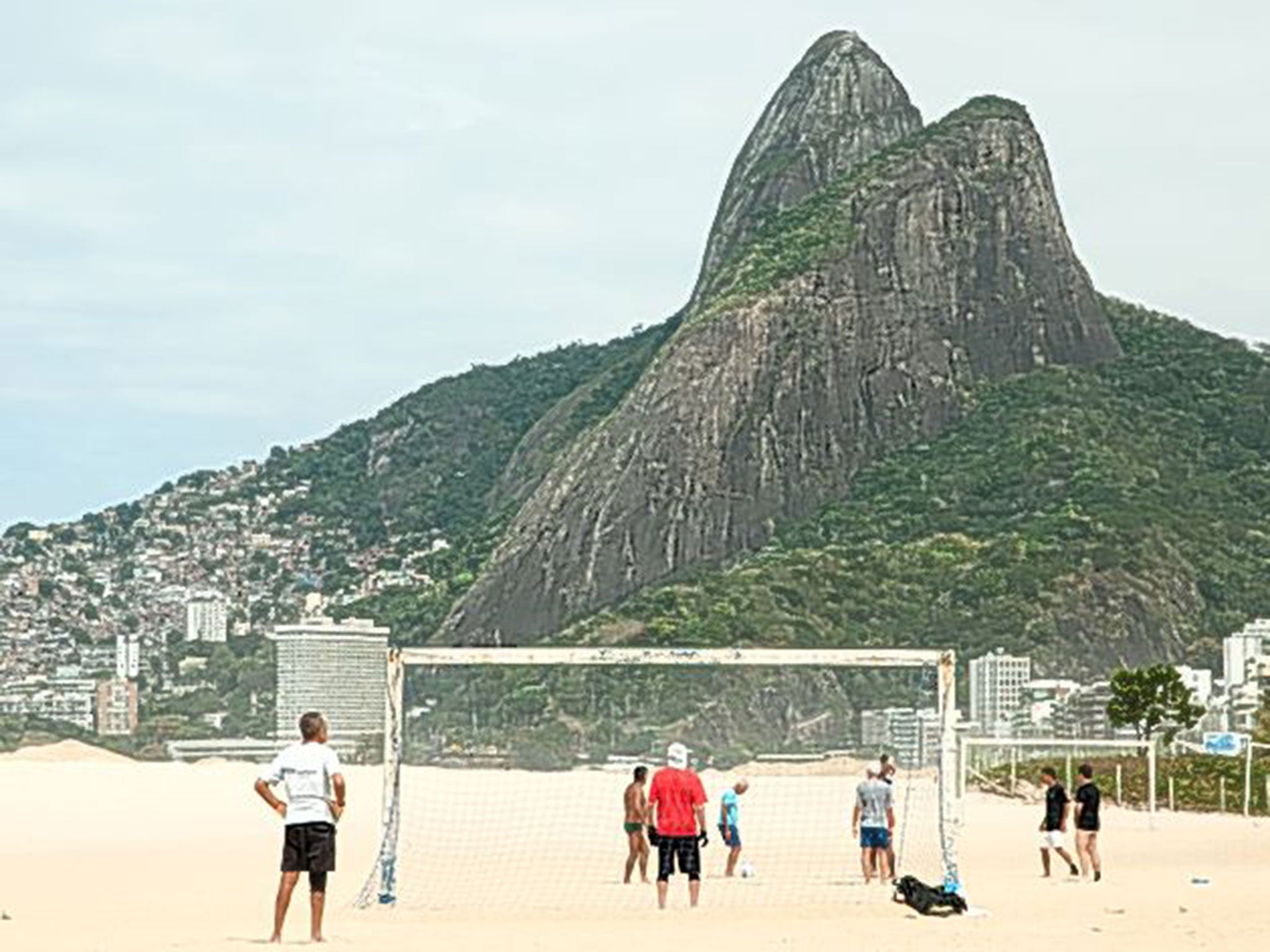 A pitch on Copacabana beach in Rio de Janeiro