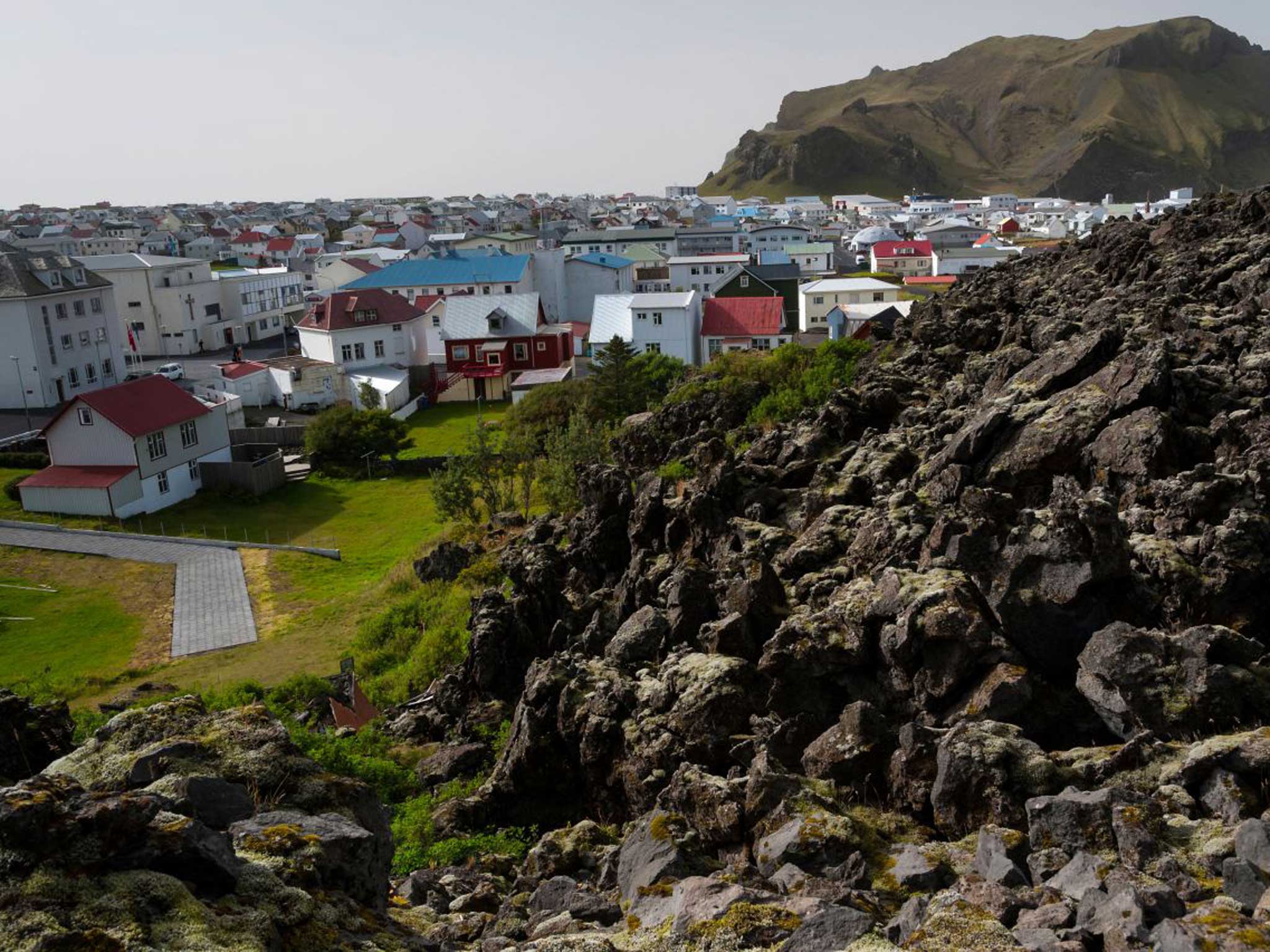 Rock on: Lava outside Vestmannaeyjar