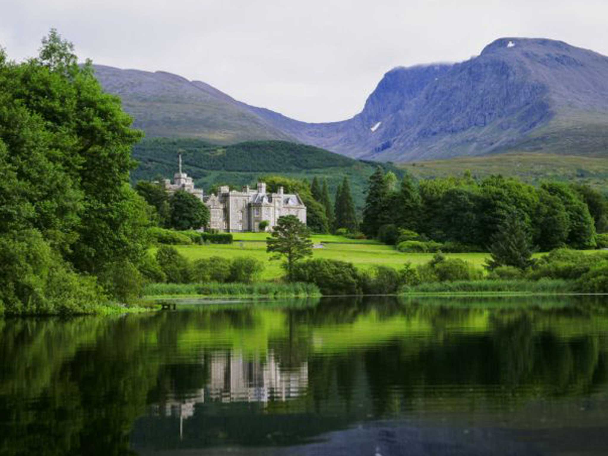 King of the road: Inverlochy Castle overlooks its own loch in Torlundy