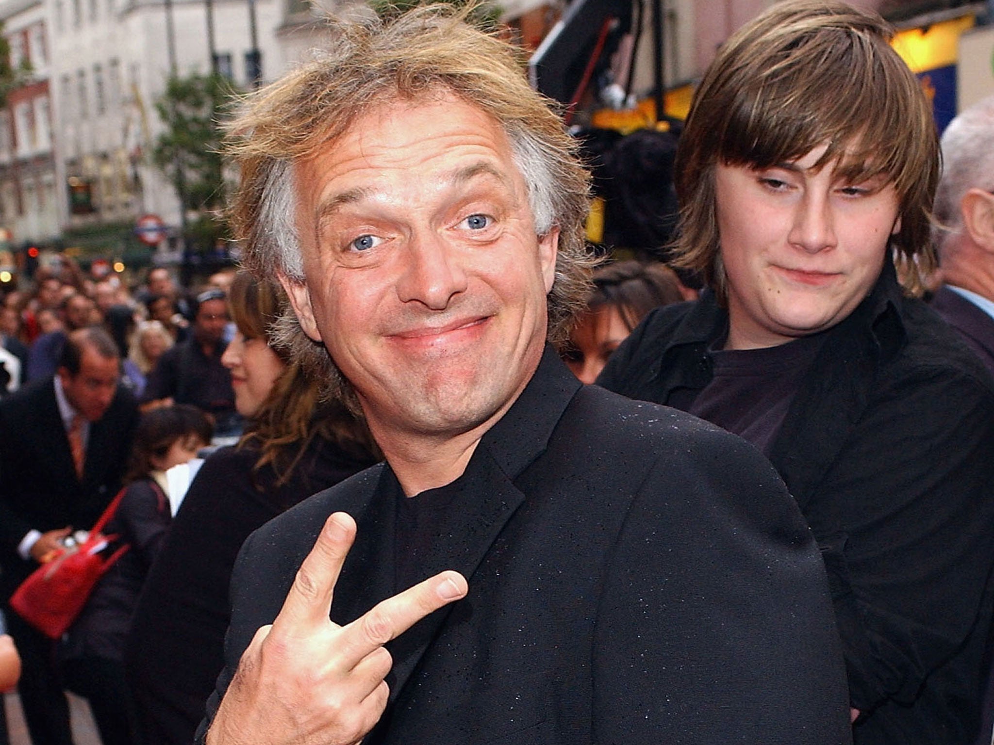 Actor Rik Mayall arrives at the UK Film Premiere of the classic novel by Jules Verne 'Around The World In 80 Days' at Vue West End in London, 2004