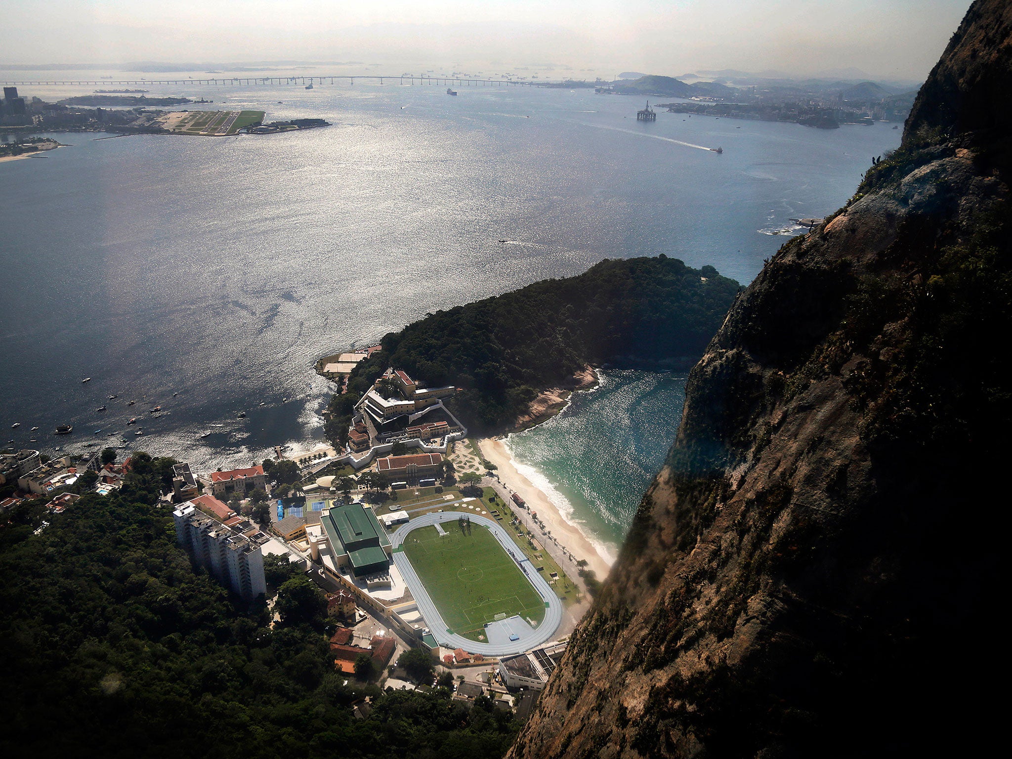 England's players are preparing for the World Cup at the beautifully located Urca military base in Rio de Janeiro, which is in the shadow of Sugarloaf Mountain