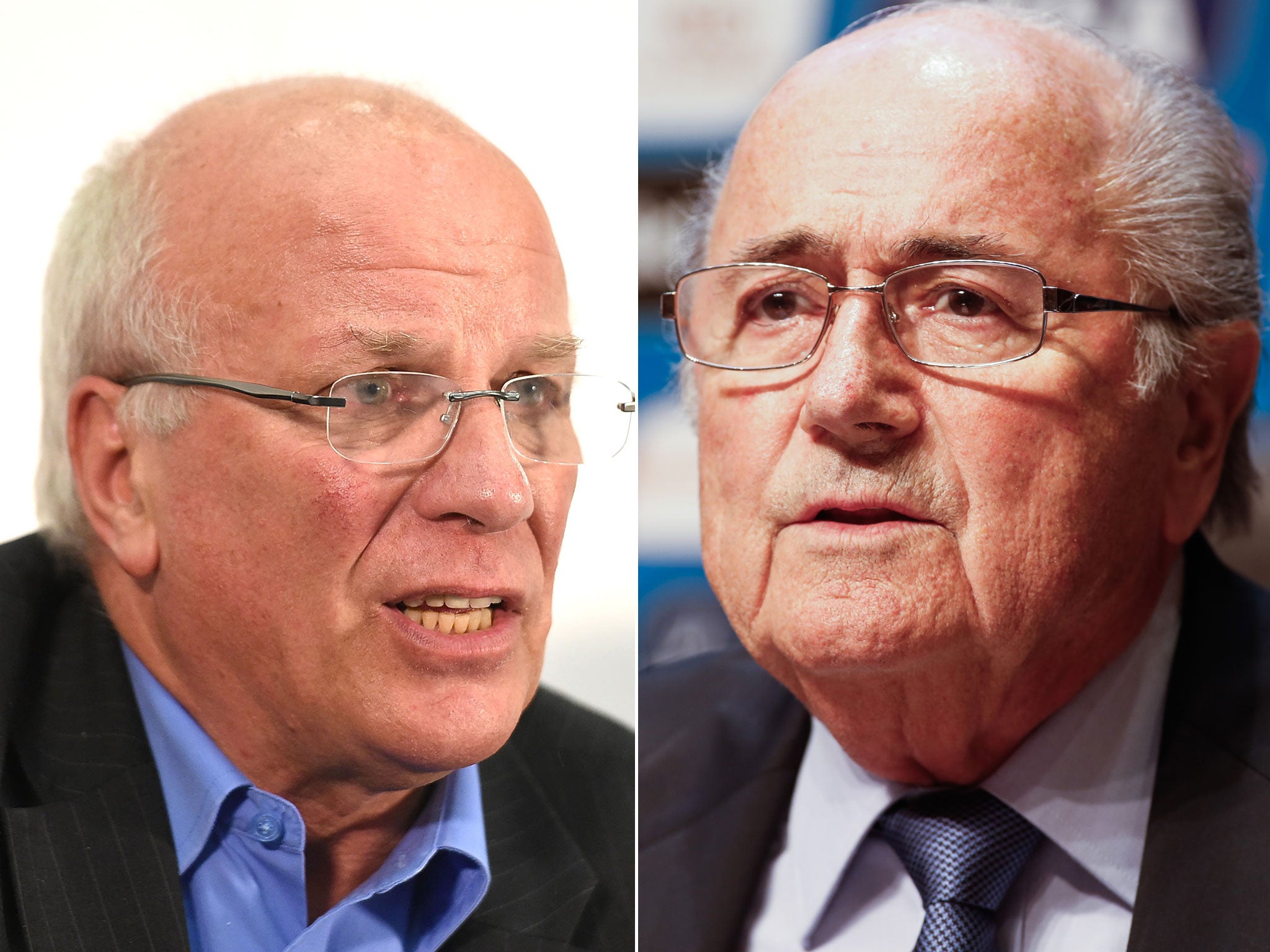 Greg Dyke (left) and Sepp Blatter