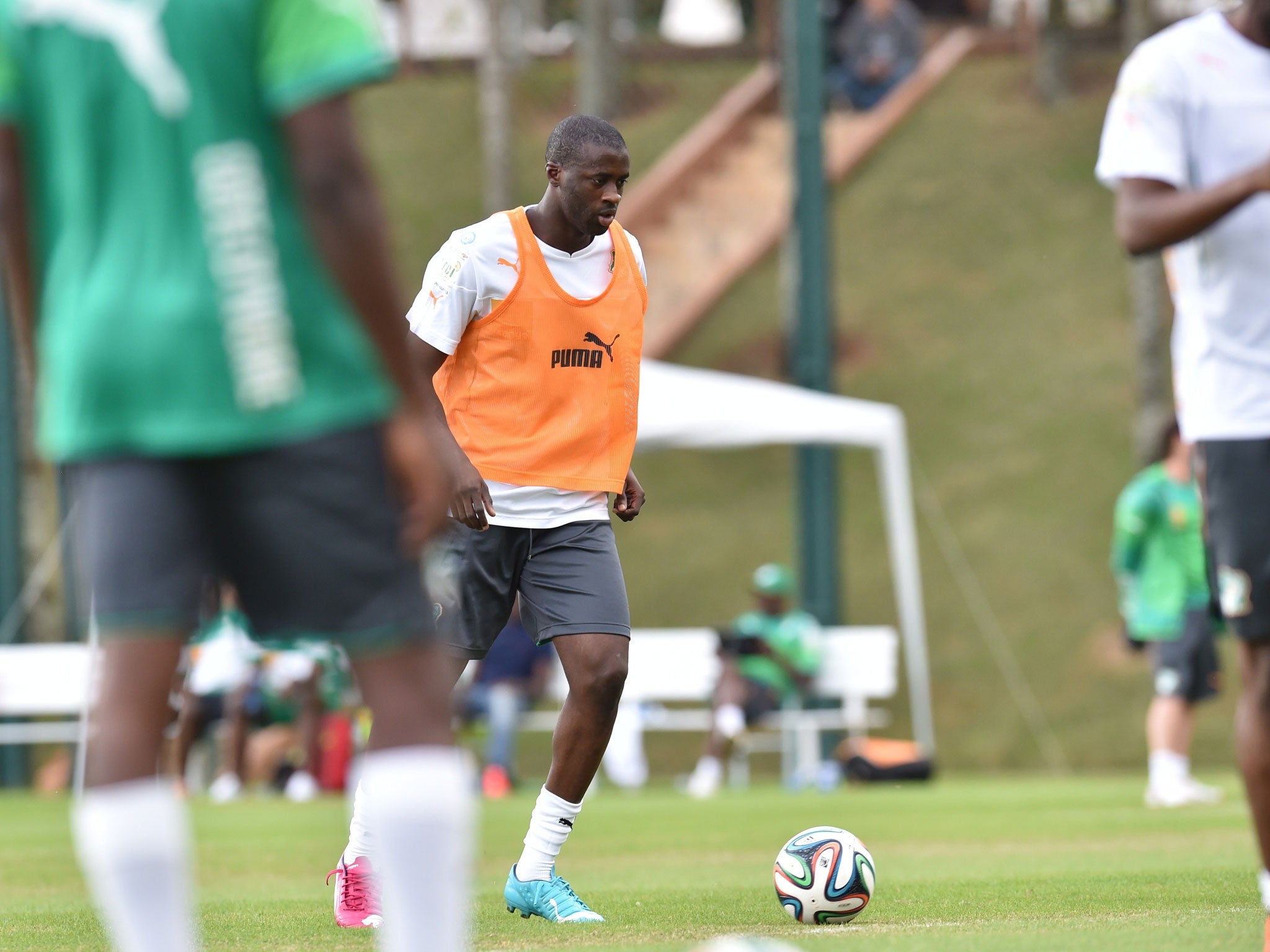 Yaya Toure is a race to be fit in time for the World Cup opener