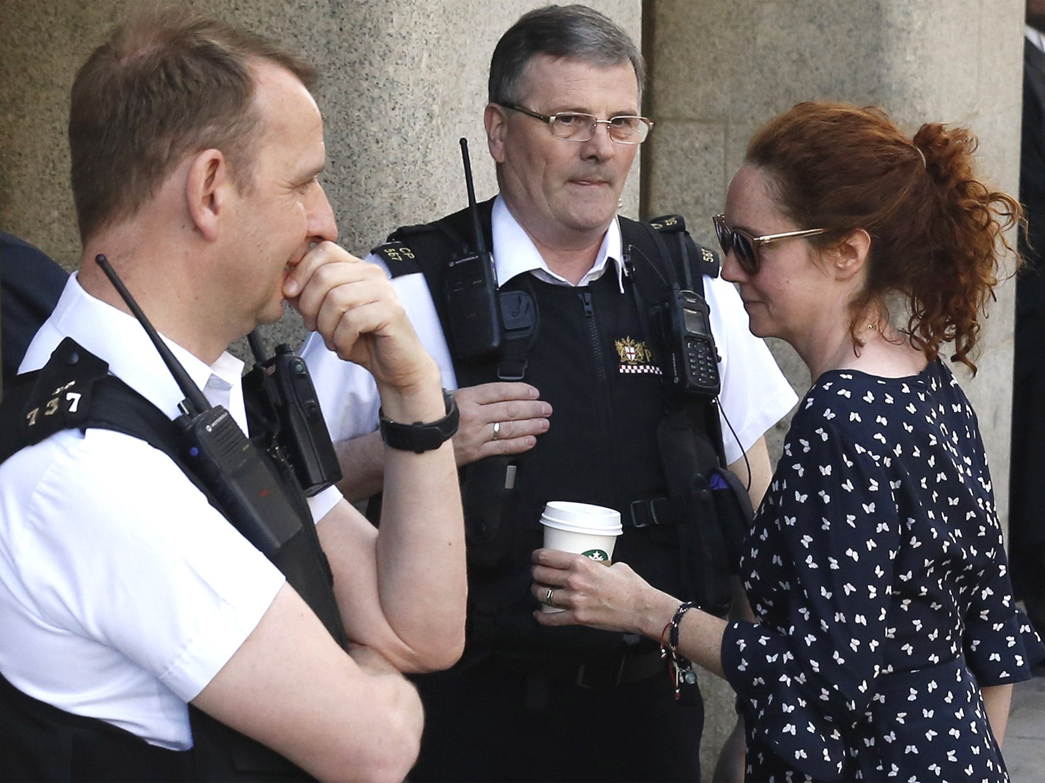 The former News International chief executive Rebekah Brooks arrives at the Old Bailey