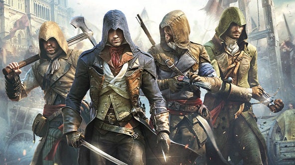 Assassin's Creed: Unity features a host male assassins - although Ubisoft is promising to show case 'strong female characters' soon.