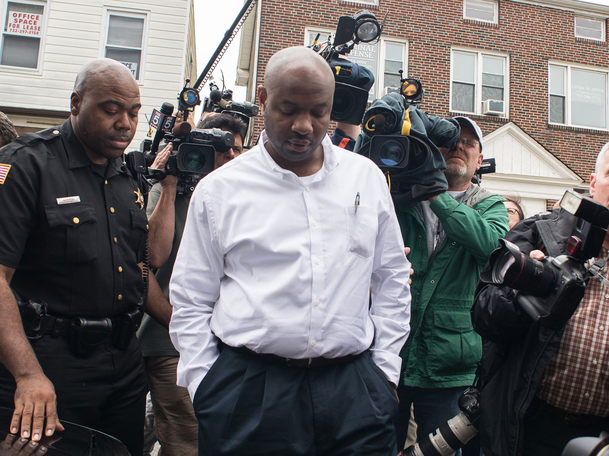 Kevin Roper departs after his court appearance at Middlesex County Courthouse on 11 June.