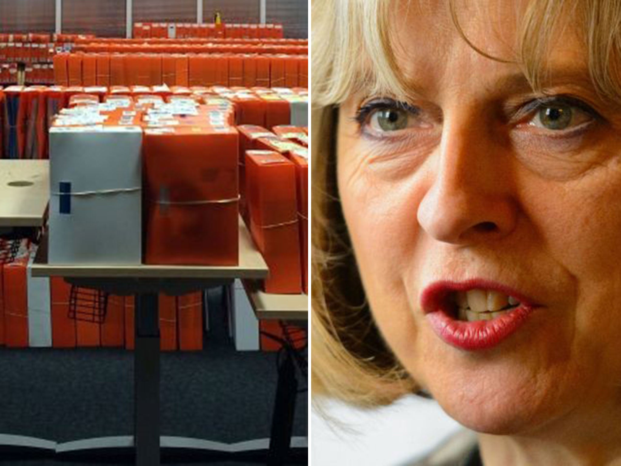 Boxes of passport applications piled up in Liverpool and the Home Secretary, Theresa May