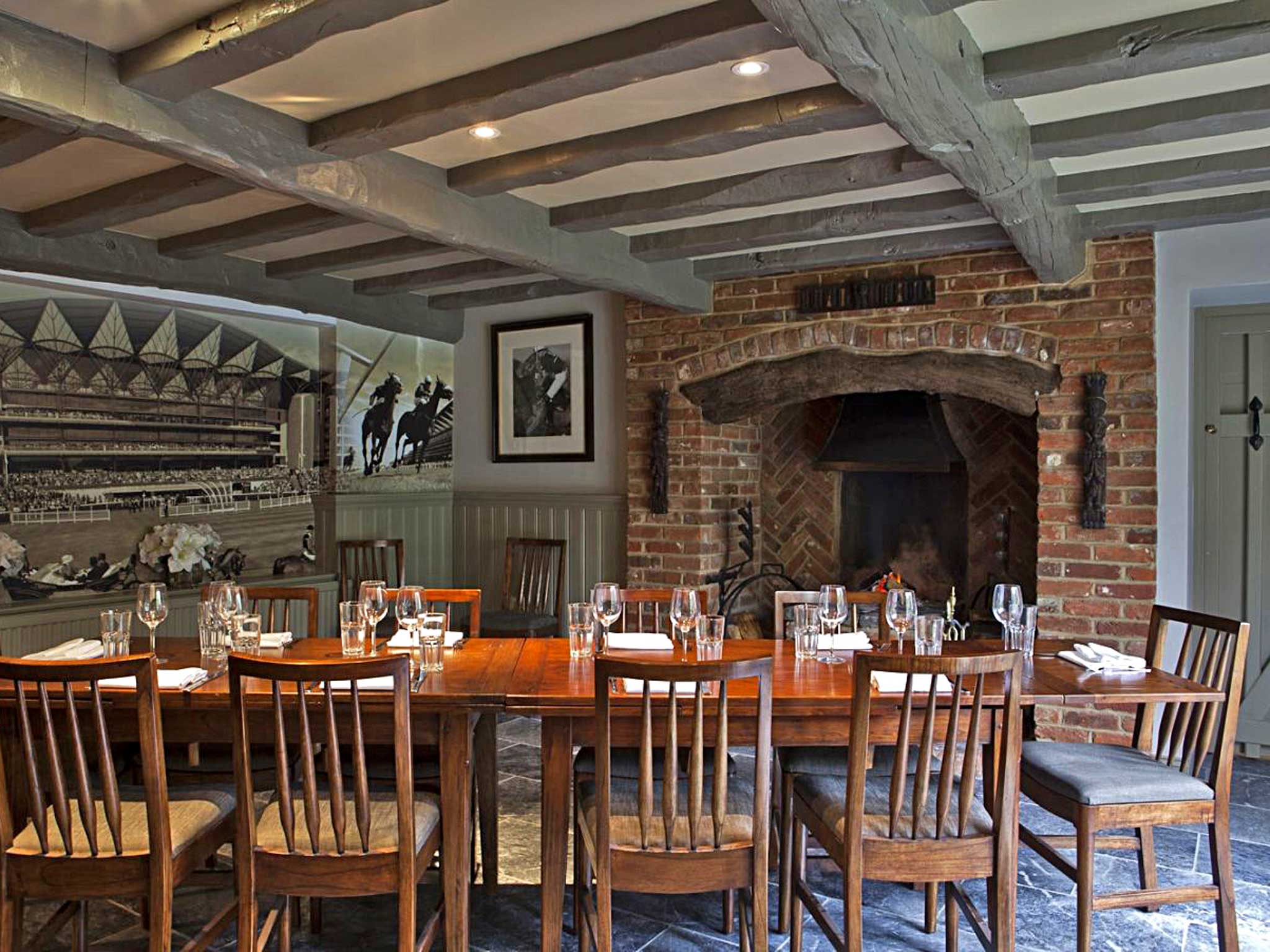 Photo-finish: a classy dining area leaves the rooms feeling plain