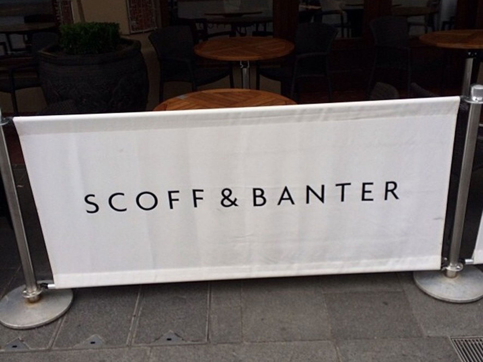 Nominal value: restaurant chain Scoff & Banter