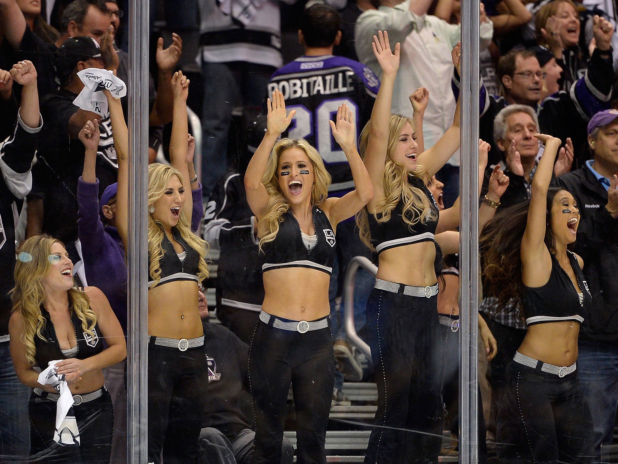 Behind the glamorous image of the Los Angeles Kings’ ice girls is a world of strict working conditions and humiliating tasks