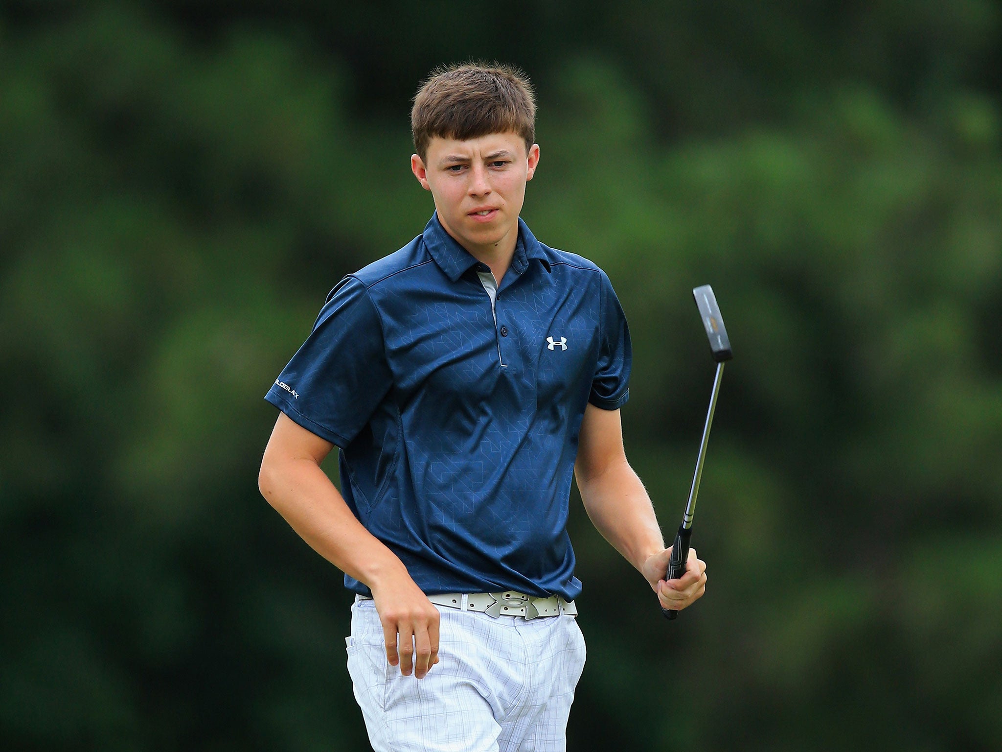 Sheffield teenager Matt Fitzpatrick was a respectable one-over par after the first round