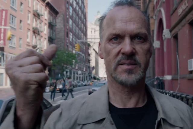 Michael Keaton stars as a washed-up superhero actor in Alejandro González Iñárritu's self-reflexive film 'Birdman'