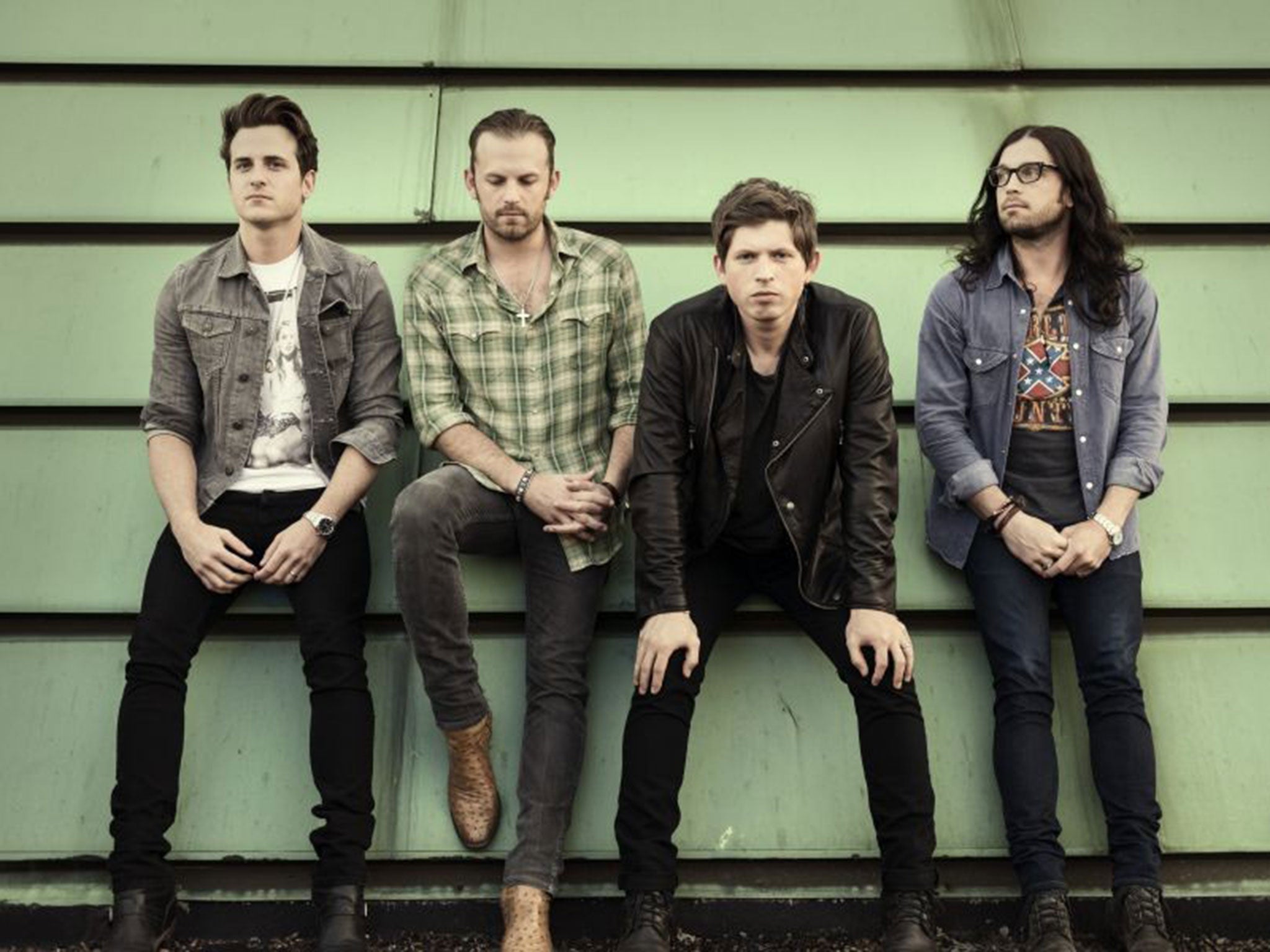 Jared, Caleb, Matthew and Nathan Followill of Kings of Leon