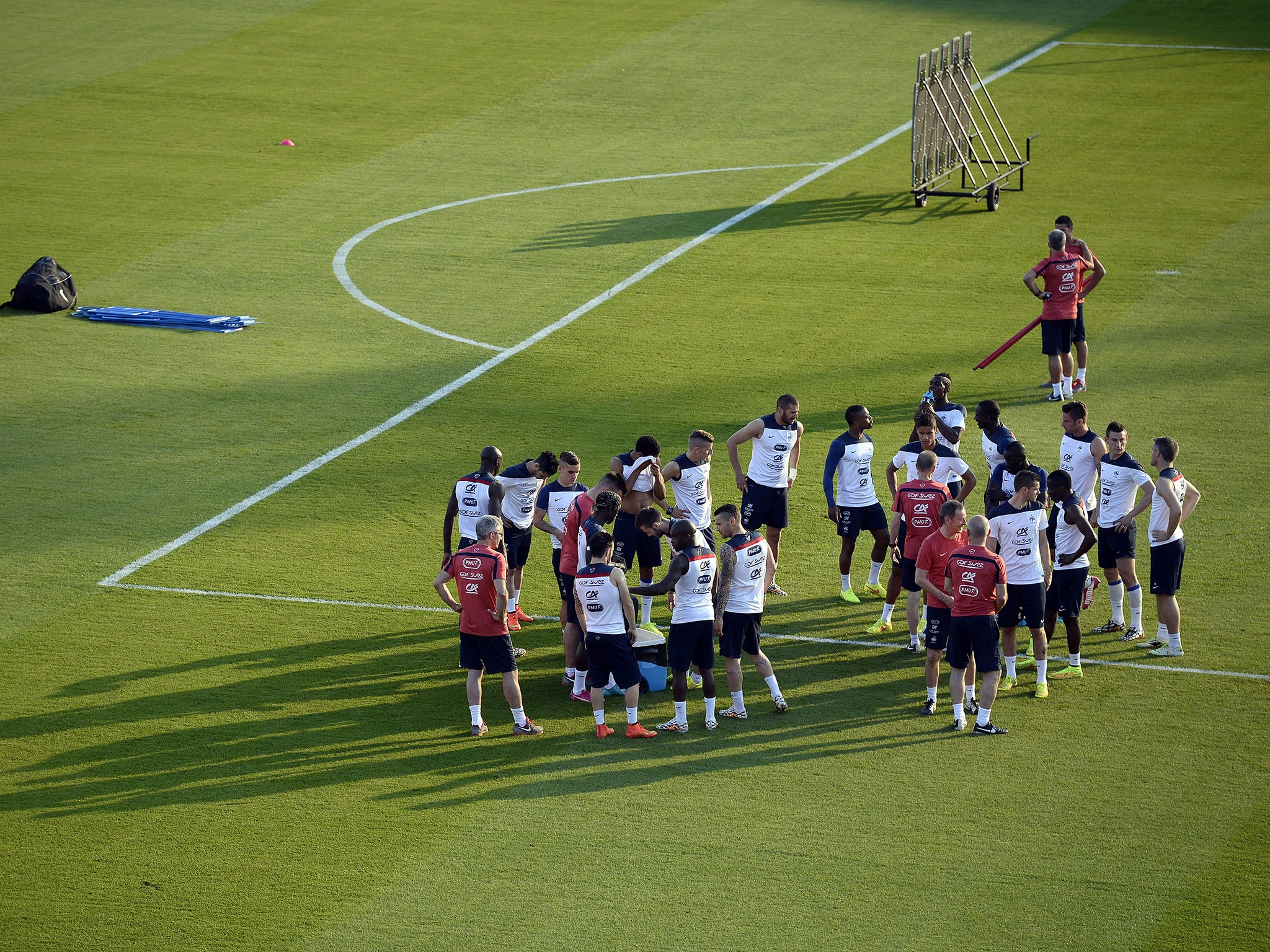 A view of France training