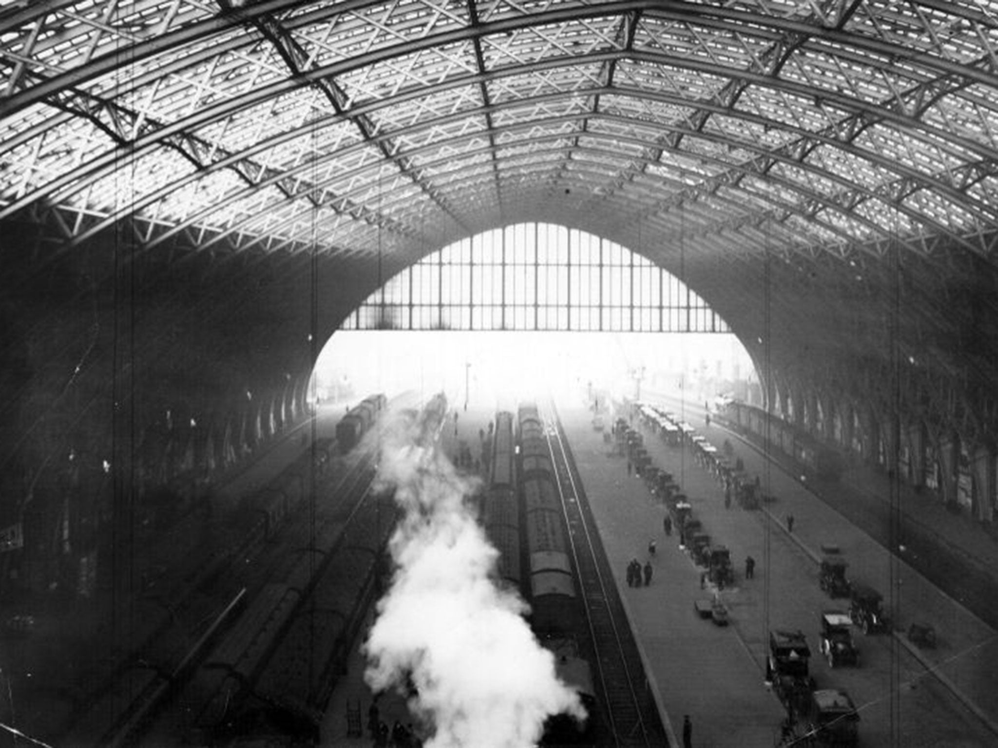 The grand roof at St Pancras Station which Kaukas helped save