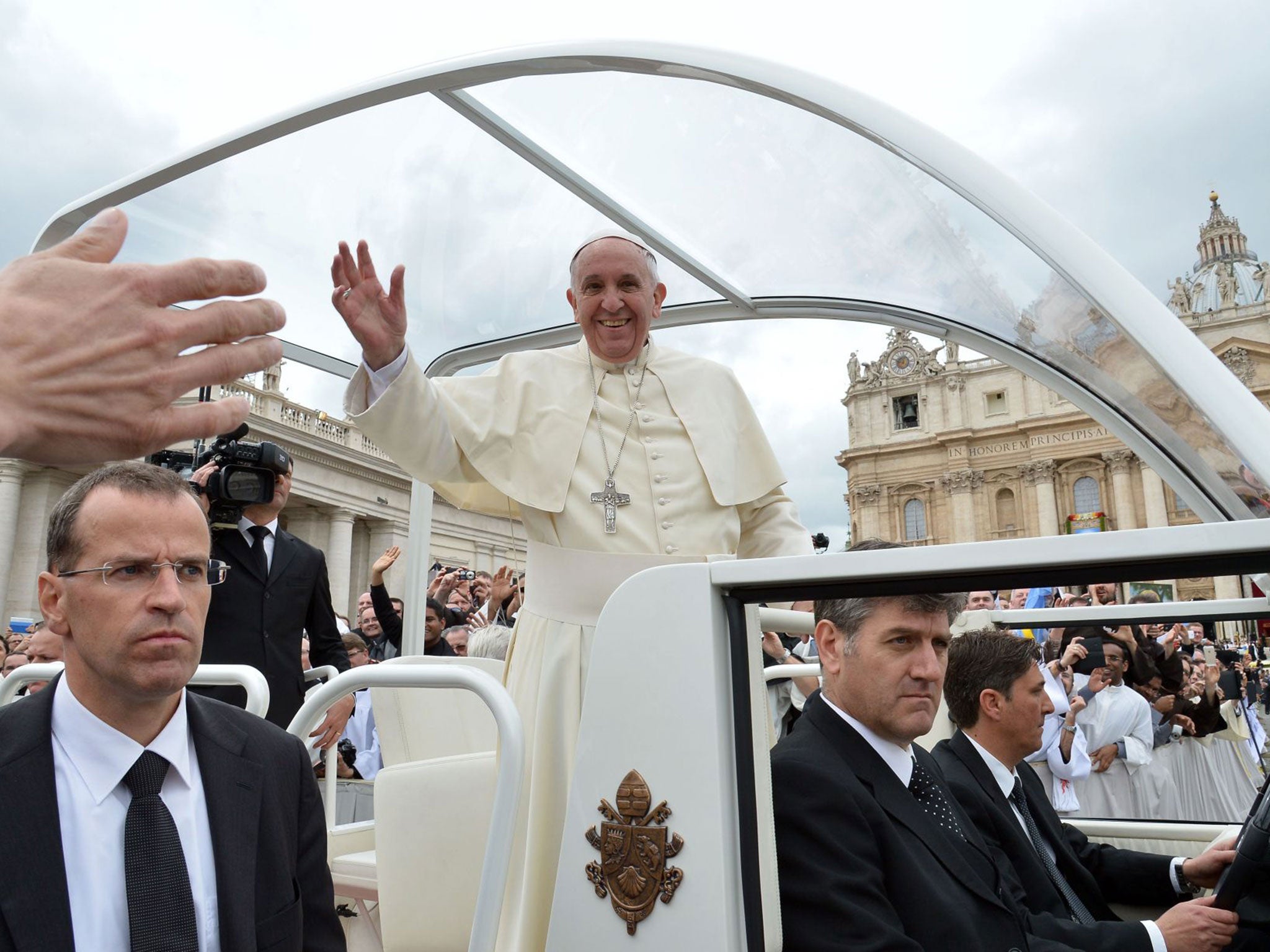 Archbishop Konrad Krajewski, the almoner in charge of being carrying out acts of charity in the Pope's name