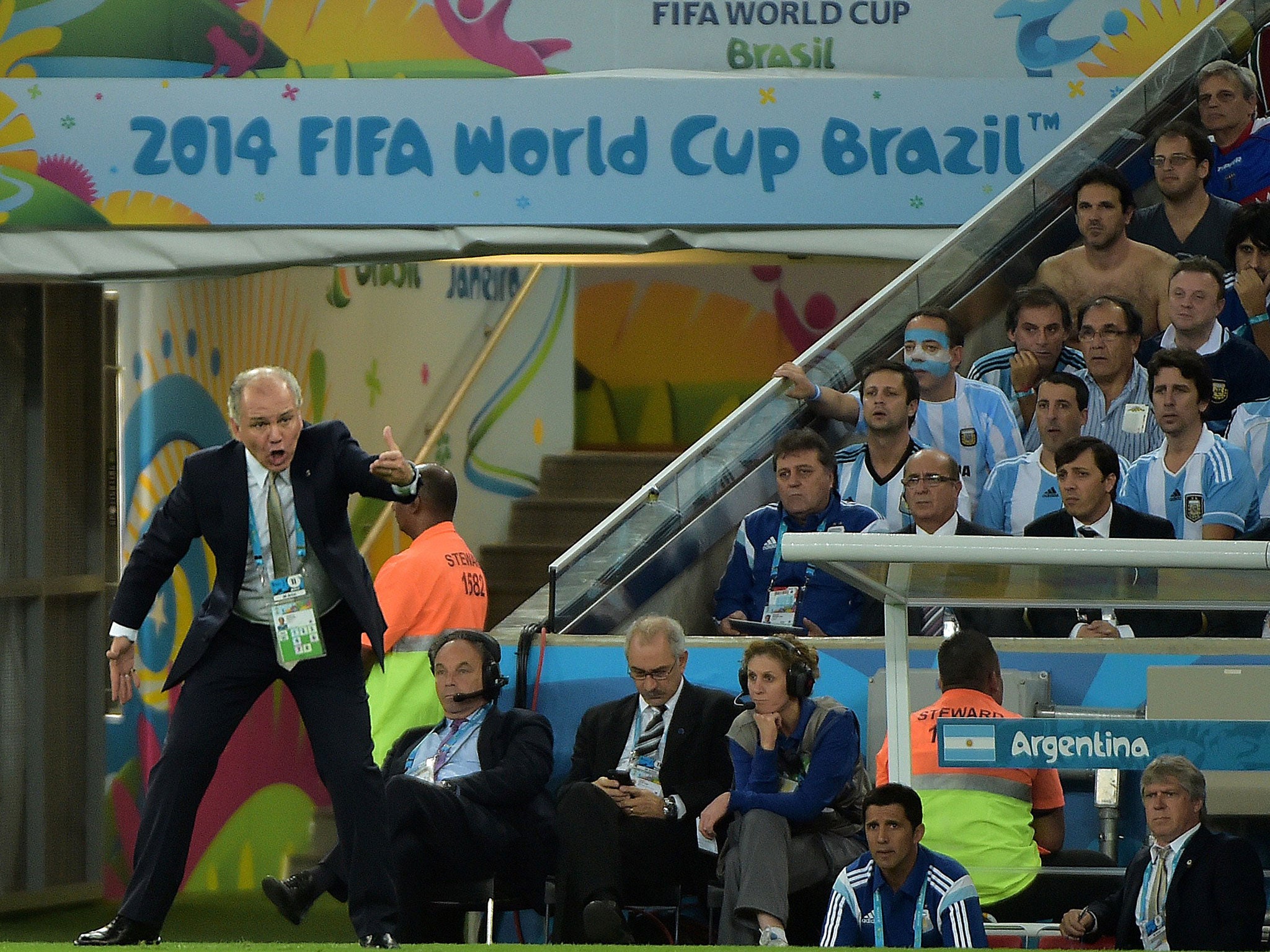 Argentina were much more comfortable after Alejandro Sabella switched to 4-3-3