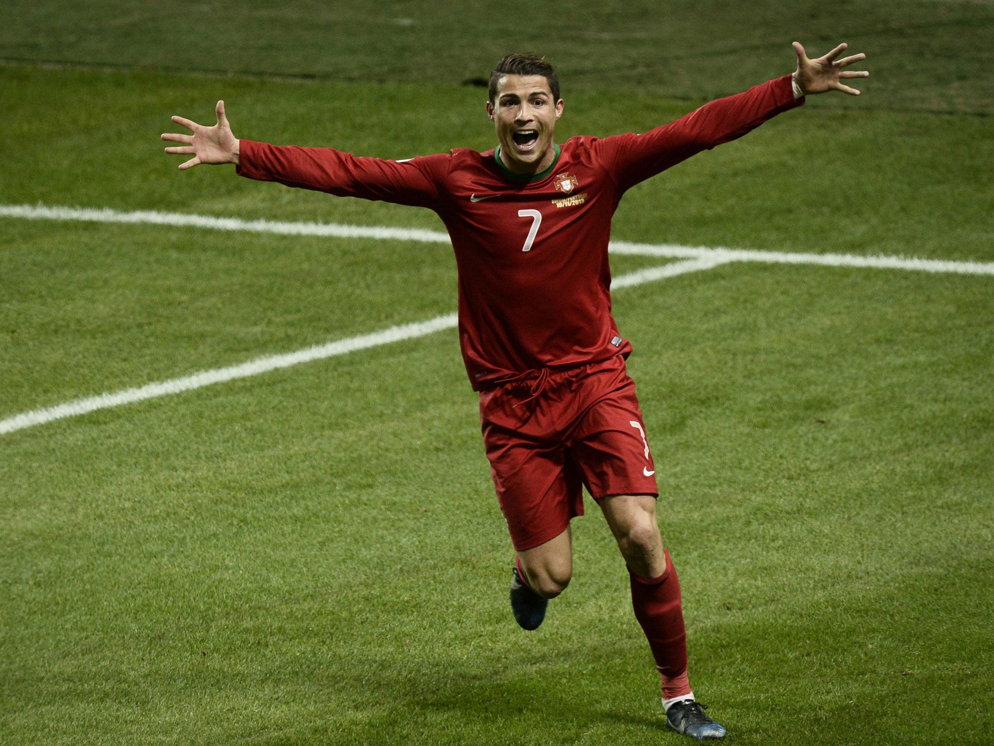 Ronaldo scored all four goals in the two World Cup play-off matches against Sweden